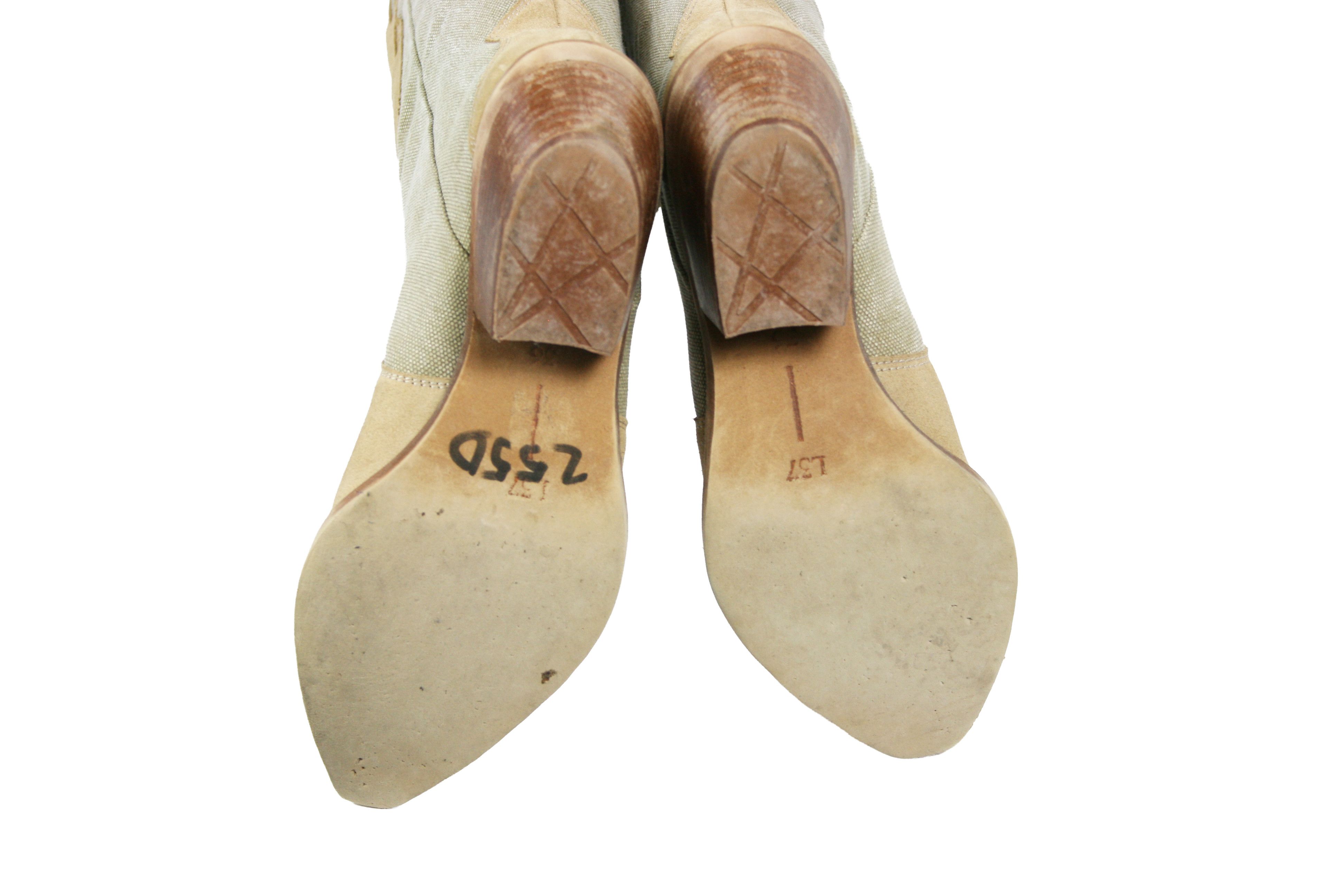 Japanese Brand L37 Let's Get Lost Knee Cowboy Western Y2K Boots Size US 6 / IT 36 - 12 Thumbnail