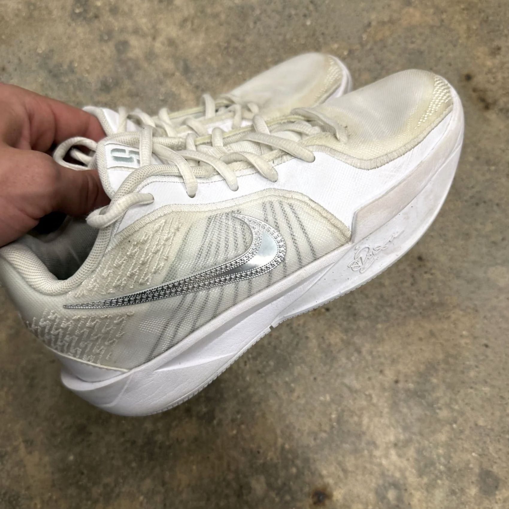 Nike Nike Sabrina 2 White Noise GS Size 4 Sneaker Low Top Lace Up Nike Sabrina White Noise GS 4 Size US 5 / EU 37 - 5 Thumbnail