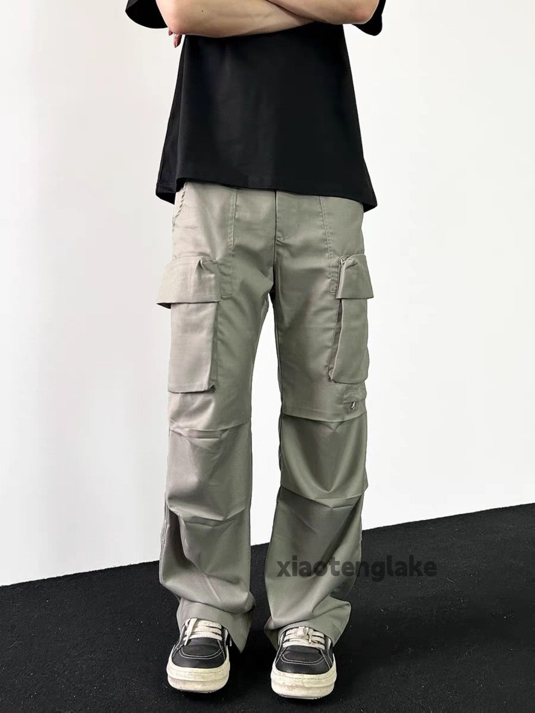 Designer × Japanese Brand × Vintage utility military loose pleated yuppie zipper cargo pants Size US 28 / EU 44 - 4 Thumbnail