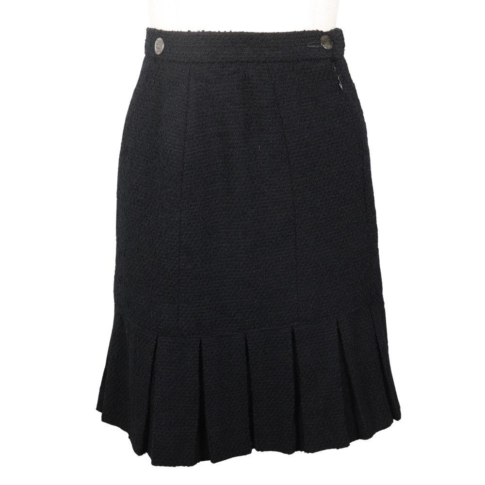Chanel Chanel Chanel Pleated Skirt Wool Nylon Skirt Others Skirts P09451V05945 DUTY FREE for USA Size ONE SIZE - 1 Thumbnail