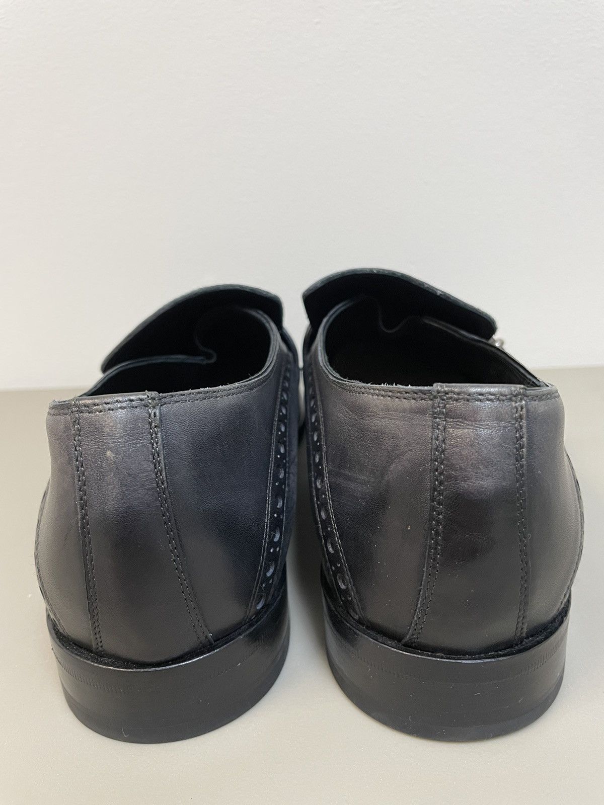 Dolce & Gabbana Belted Camp Pebble Wingtip Loafer Size US 11 / EU 44 - 3 Thumbnail