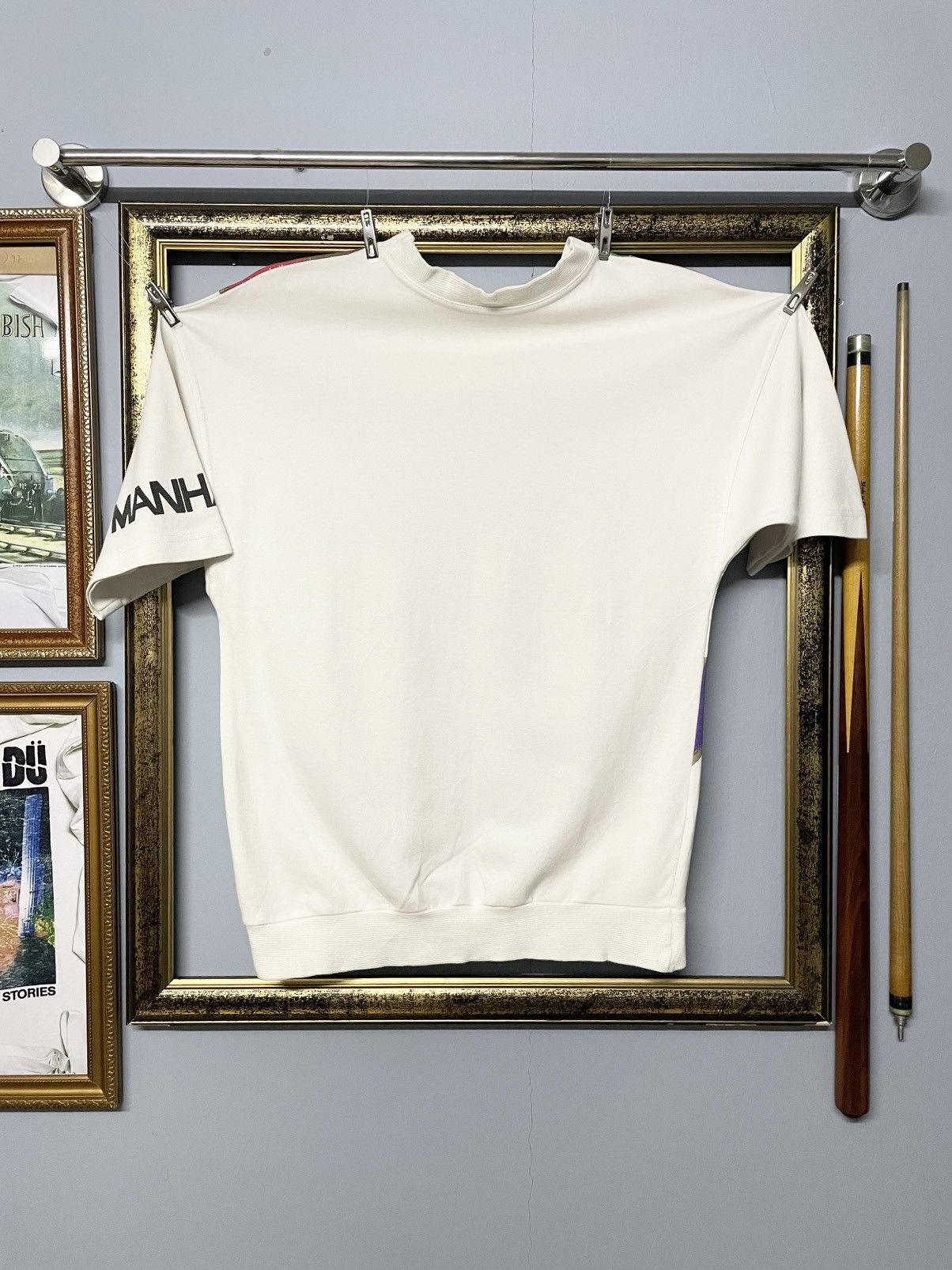 Japanese Brand Vintage 1990s Japan Designer Art Face Newyork Colour Block Size US S / EU 44-46 / 1 - 6 Thumbnail