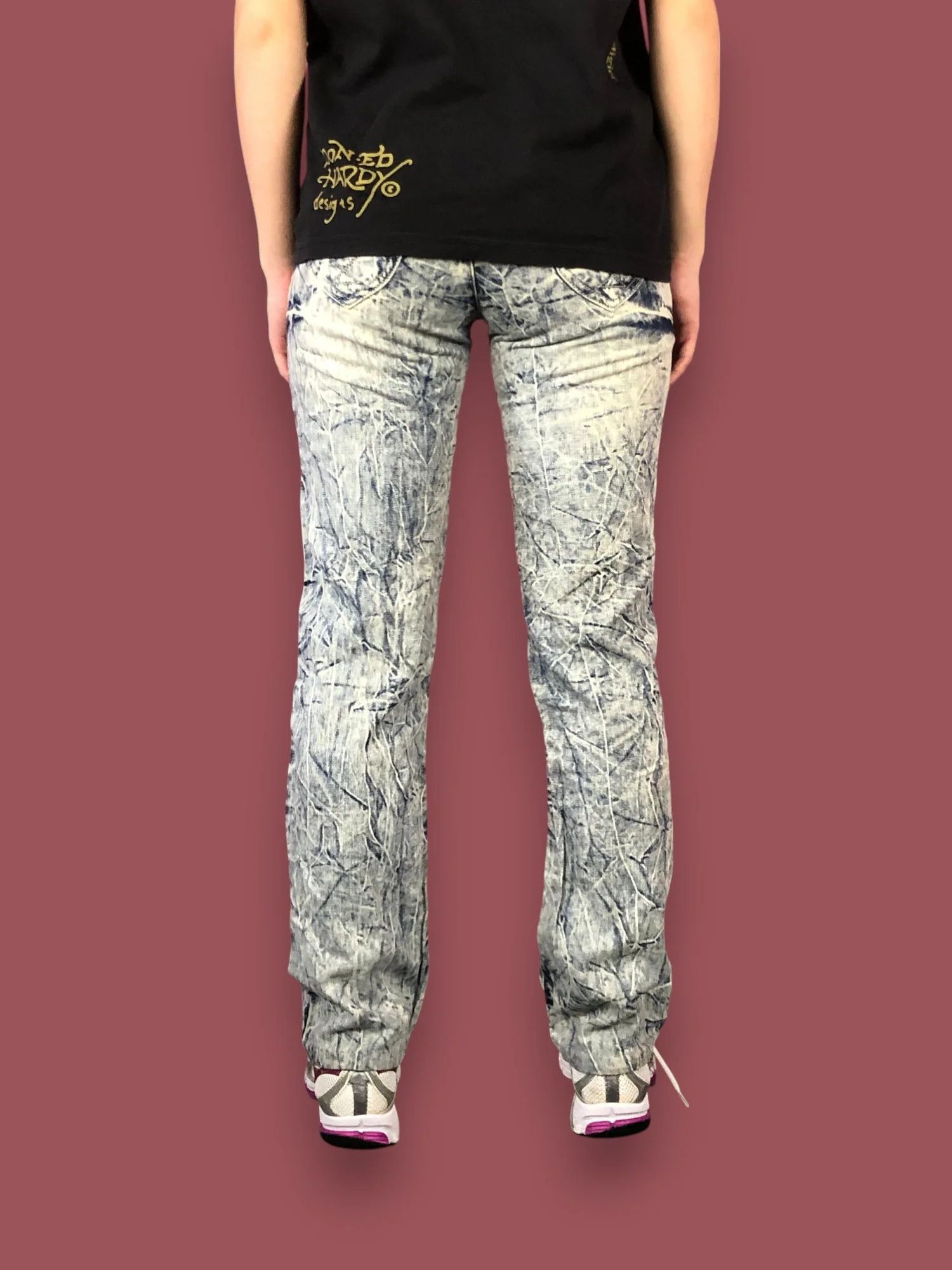 Roberto Cavalli Y2K Roberto Cavalli Vintage Women's Painted Jeans - 28 Size 27" / US 4 / IT 40 - 4 Thumbnail