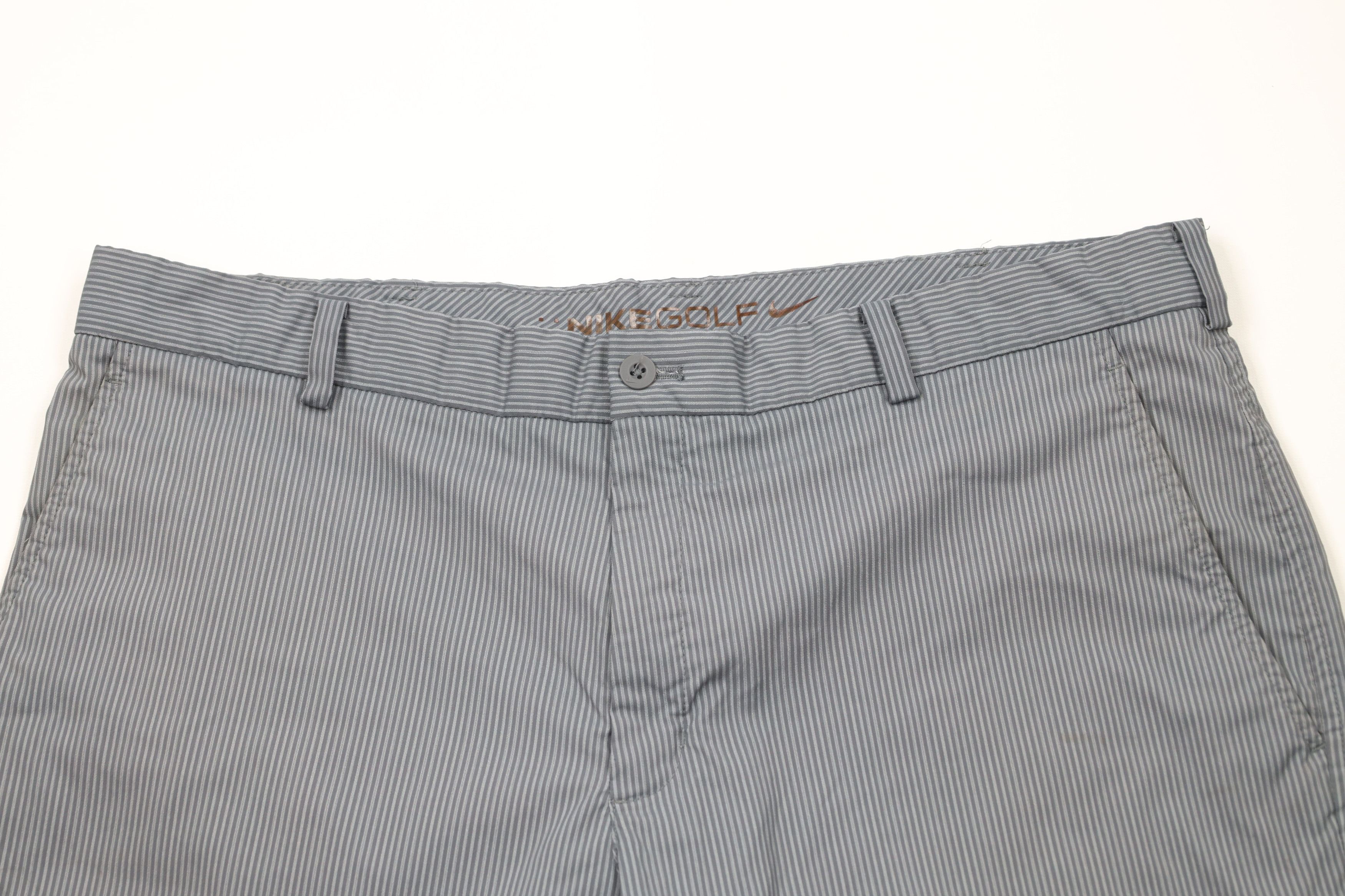 Nike × Vintage Nike Golf Flat Front Tech Golfing Golf Chino Shorts Gray Size US 38 / EU 54 - 2 Thumbnail