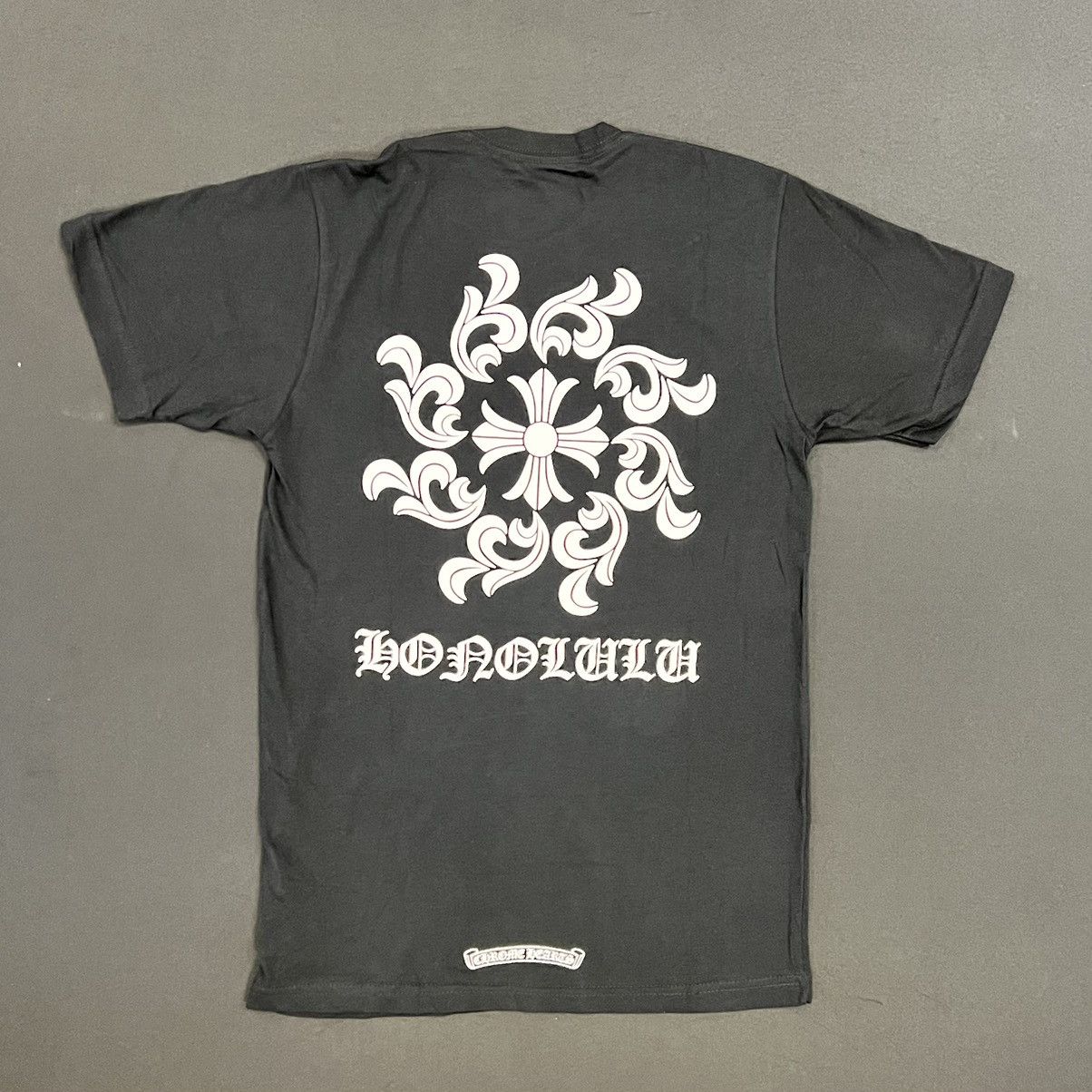 image of Chrome Hearts Honolulu Exclusive Cross Black T-Shirt, Men's (Size Small)