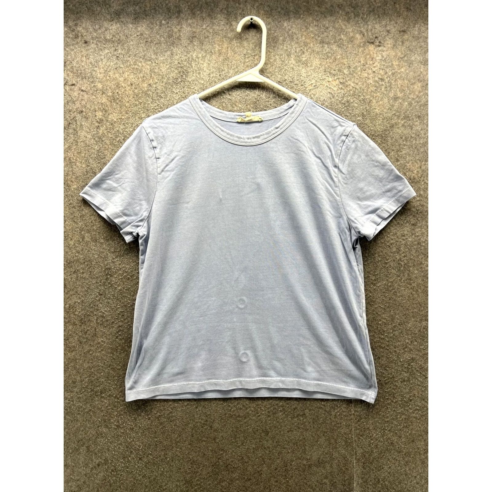 Madewell Madewell Shirt Womens Medium Blue Solid Crew Neck Short Sleeve Jersey Top Size M / US 6-8 / IT 42-44 - 2 Thumbnail