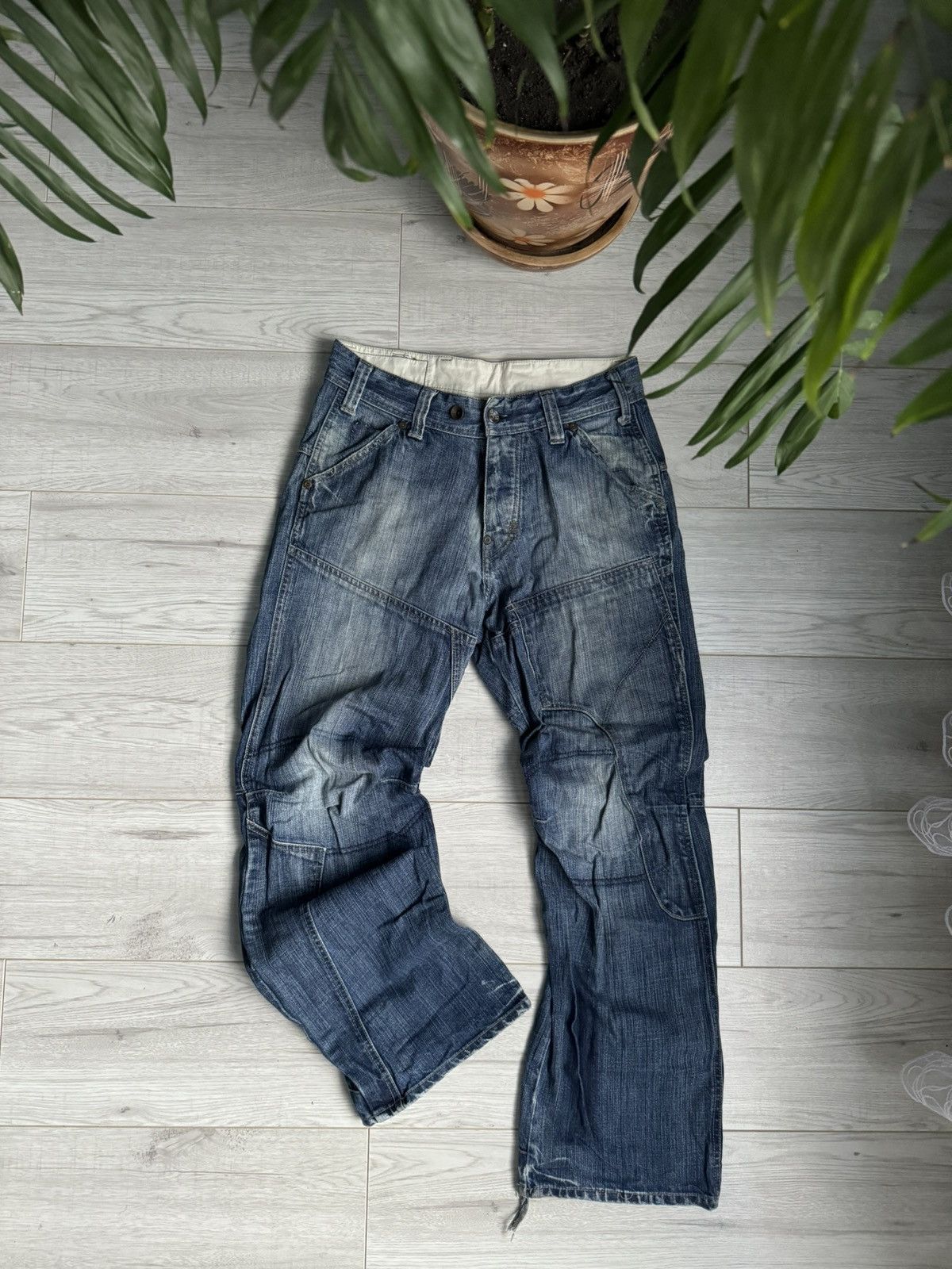 G-Star × Vintage Vintage G Star Hype denim pants Double knee Jeans Size US 32 / EU 48 - 1 Thumbnail