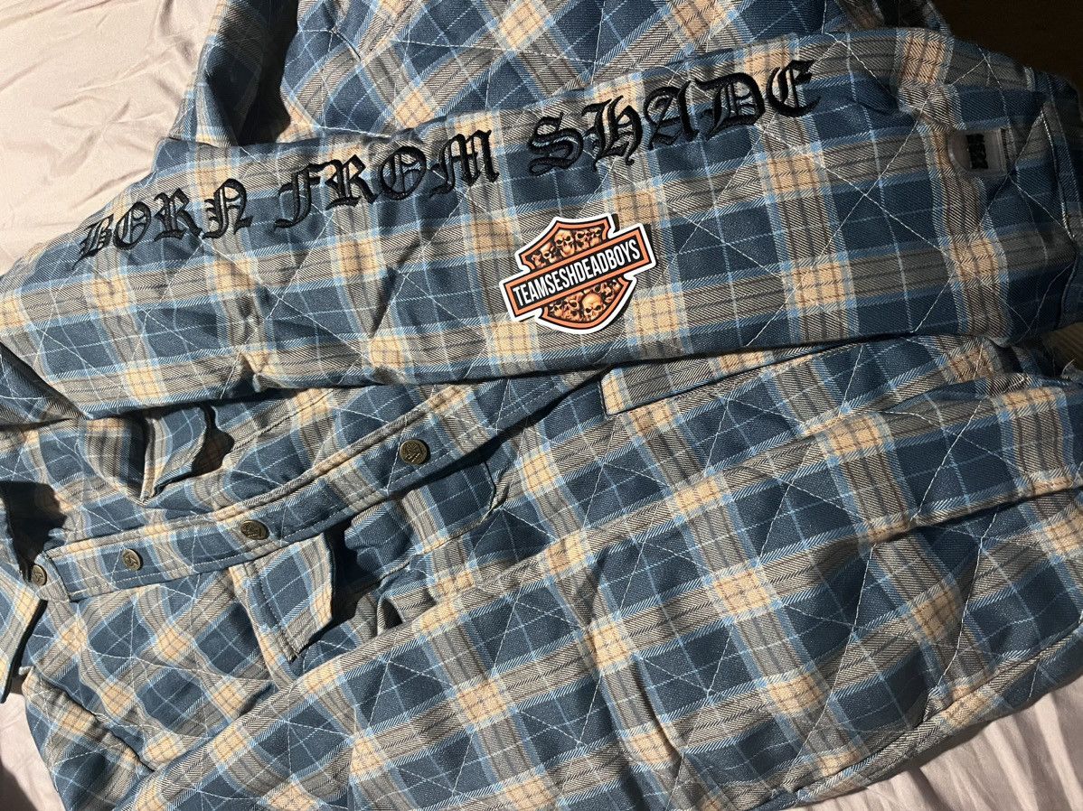 TeamSESH TeamSESH BONES BORNFROMSHADE QUILTED FLANNEL jacket blue Size US S / EU 44-46 / 1 - 3 Thumbnail