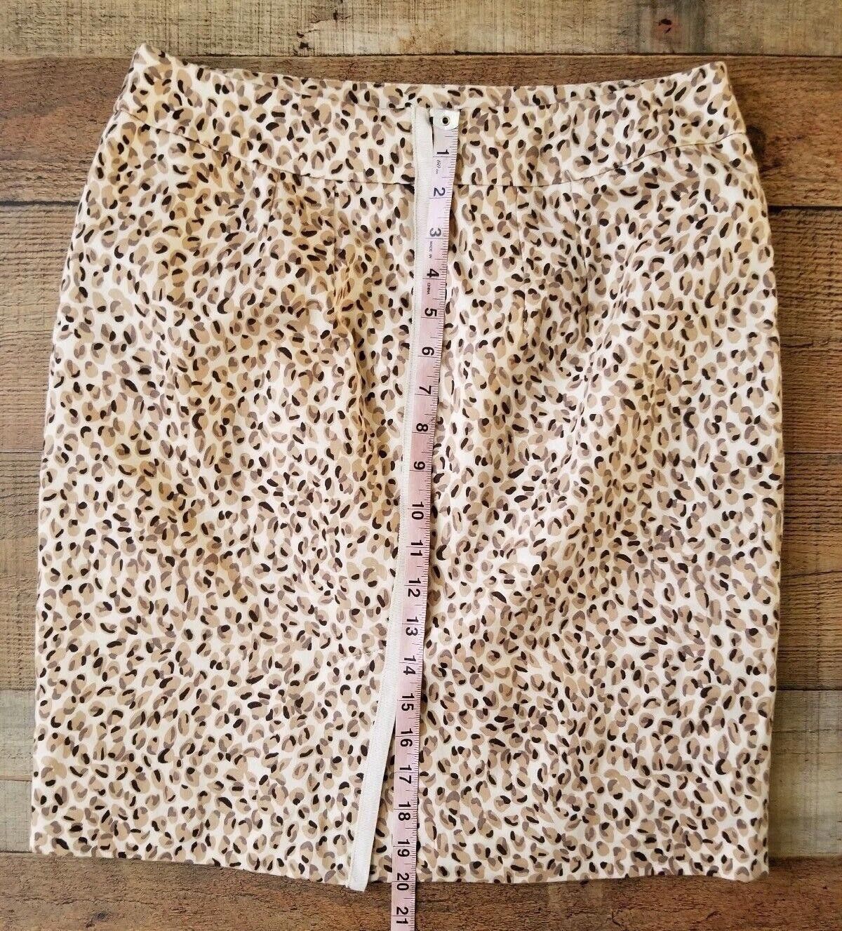 Designer Valerie Bertinelli Skirt Size 8 Animal Print Pencil Size 30" / US 8 / IT 44 - 5 Thumbnail