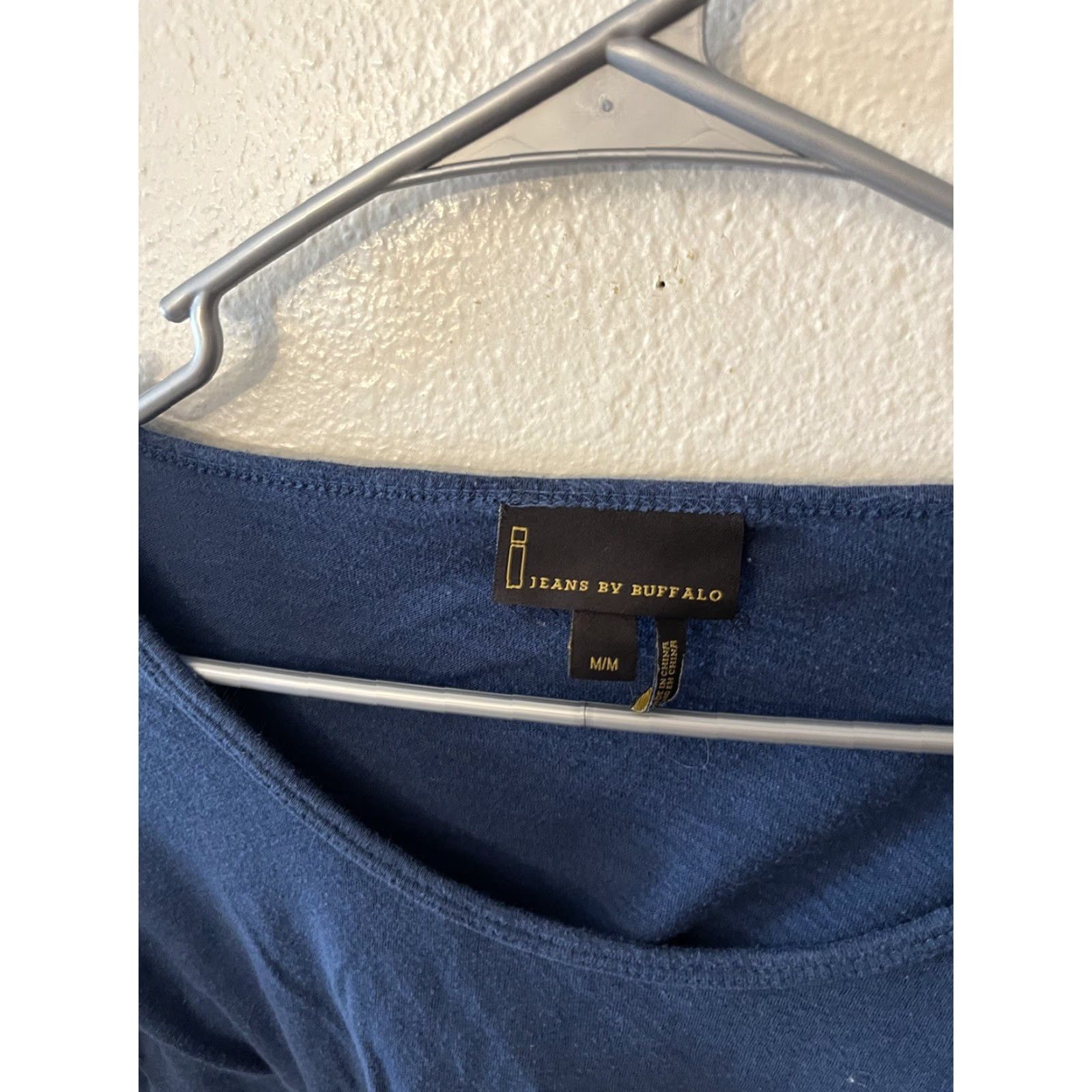 Vintage BUFFALO i jeans Blue Jeans - Butterfly Bling Shoulder Top - SZ M - Short Sleeve Crew Neck Women's T-Shirt Size M / US 6-8 / IT 42-44 - 2 Thumbnail