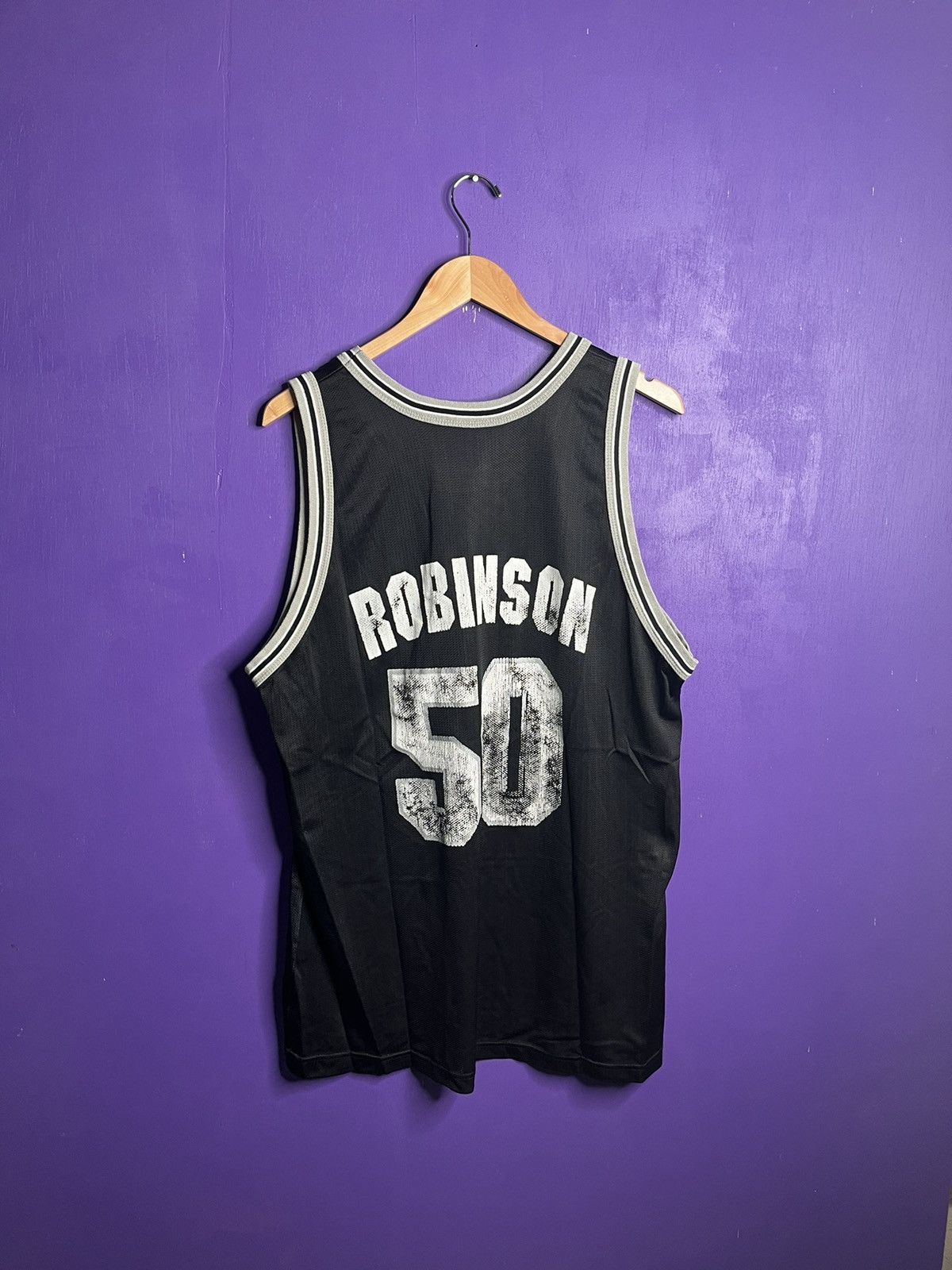 Champion × NBA × Vintage Vintage 90s Champion Spurs David Robinson jersey Size US L / EU 52-54 / 3 - 2 Thumbnail