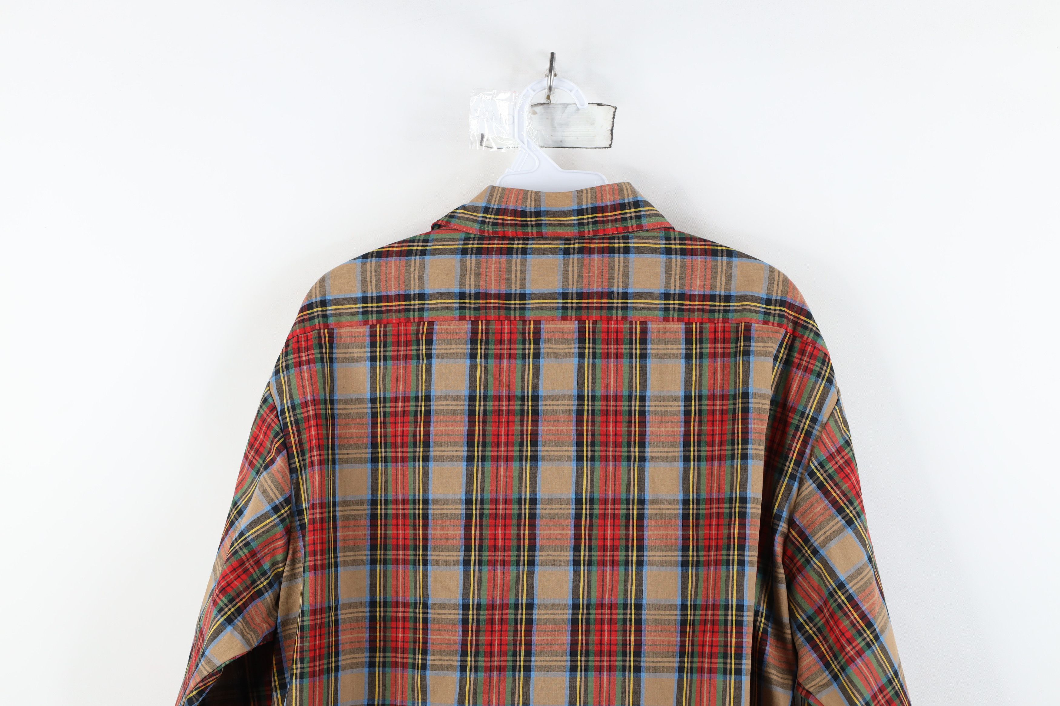 Vintage Deadstock Vintage 70s Streetwear Plaid Collared Button Shirt Size US L / EU 52-54 / 3 - 12 Thumbnail