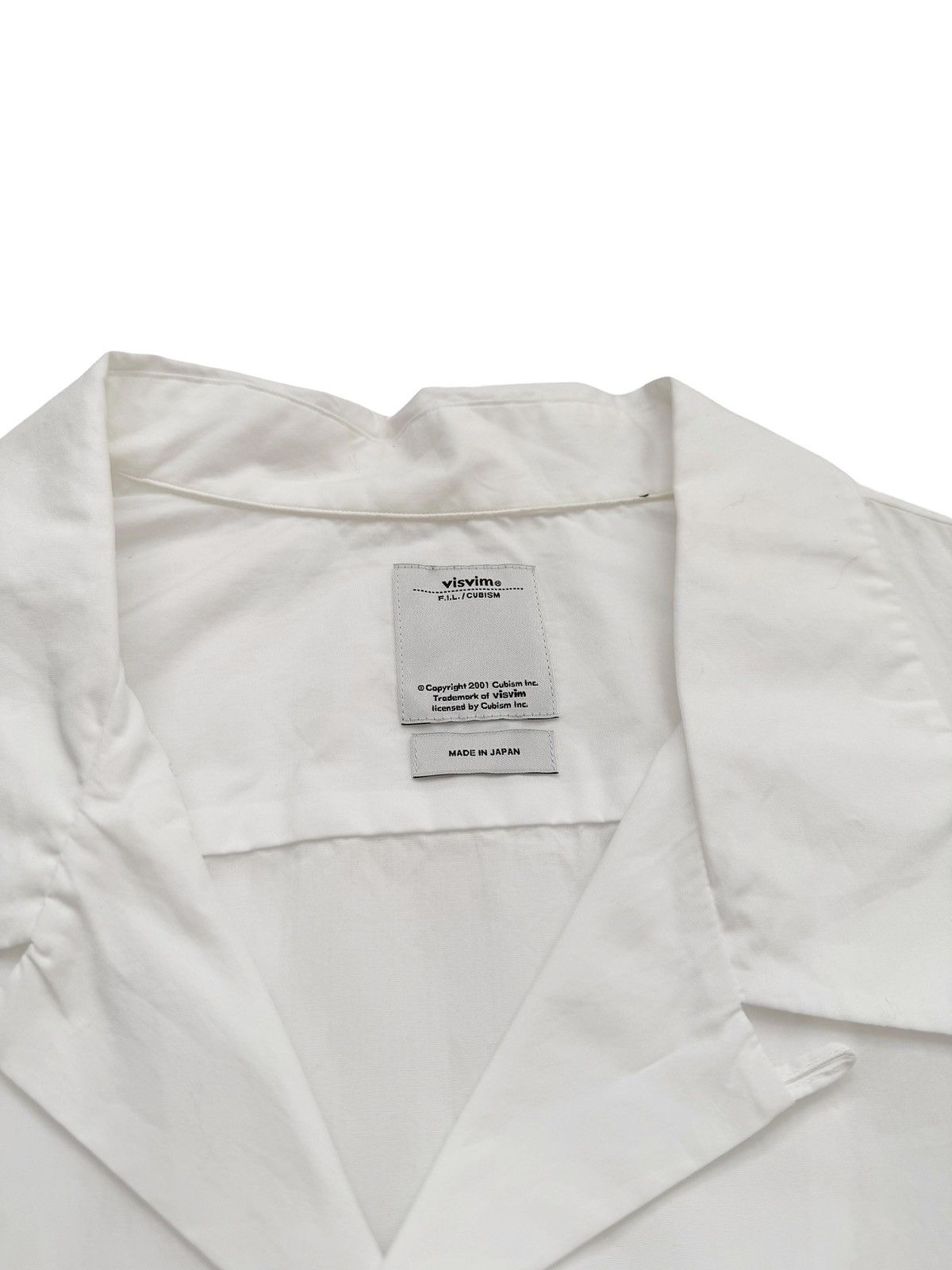 Visvim Free Edge Cotton White L/S Shirt Size US M / EU 48-50 / 2 - 4 Thumbnail