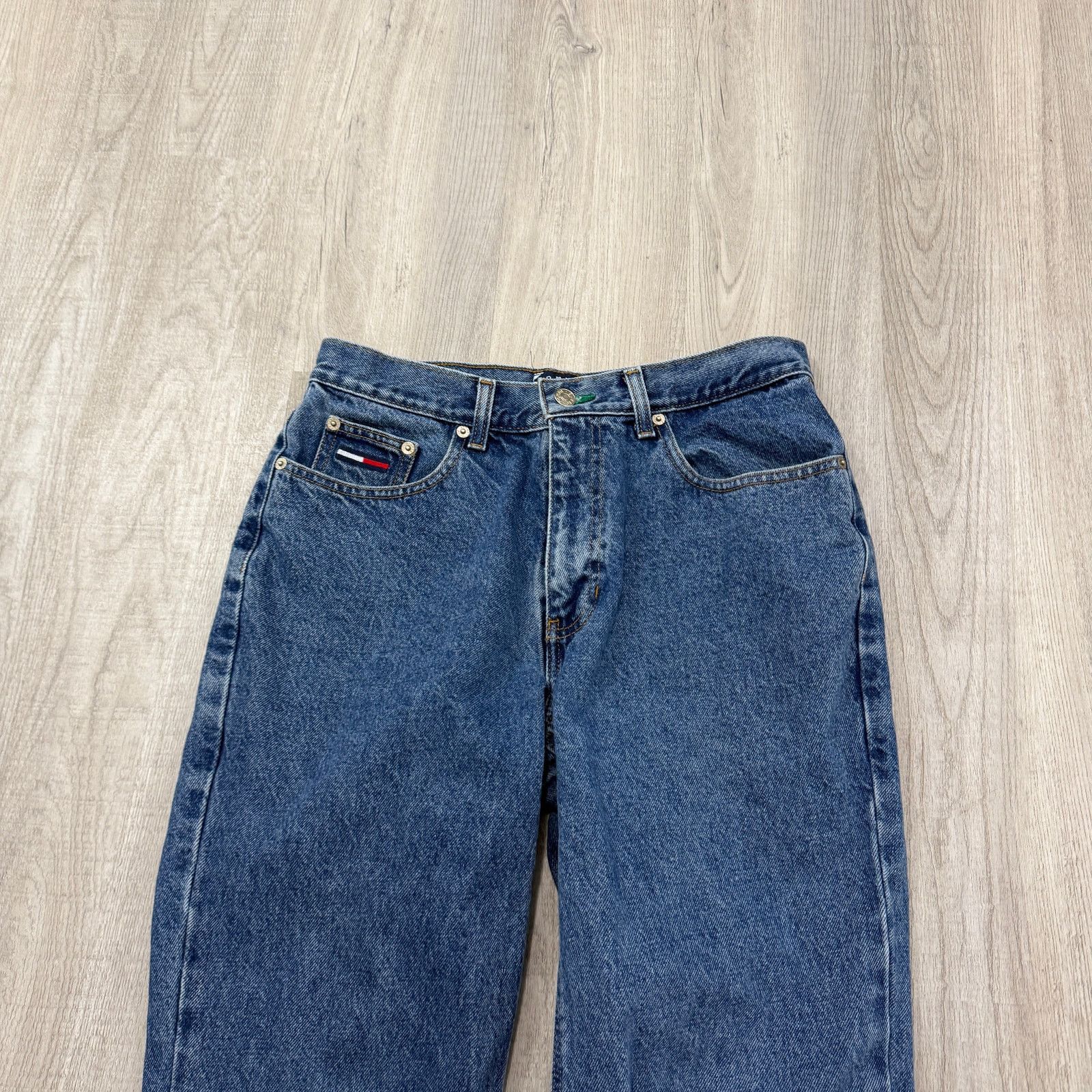 Tommy Hilfiger Vintage Tommy Hilfiger Jeans Men's 31x30 Blue 90s Denim Size US 31 - 3 Thumbnail