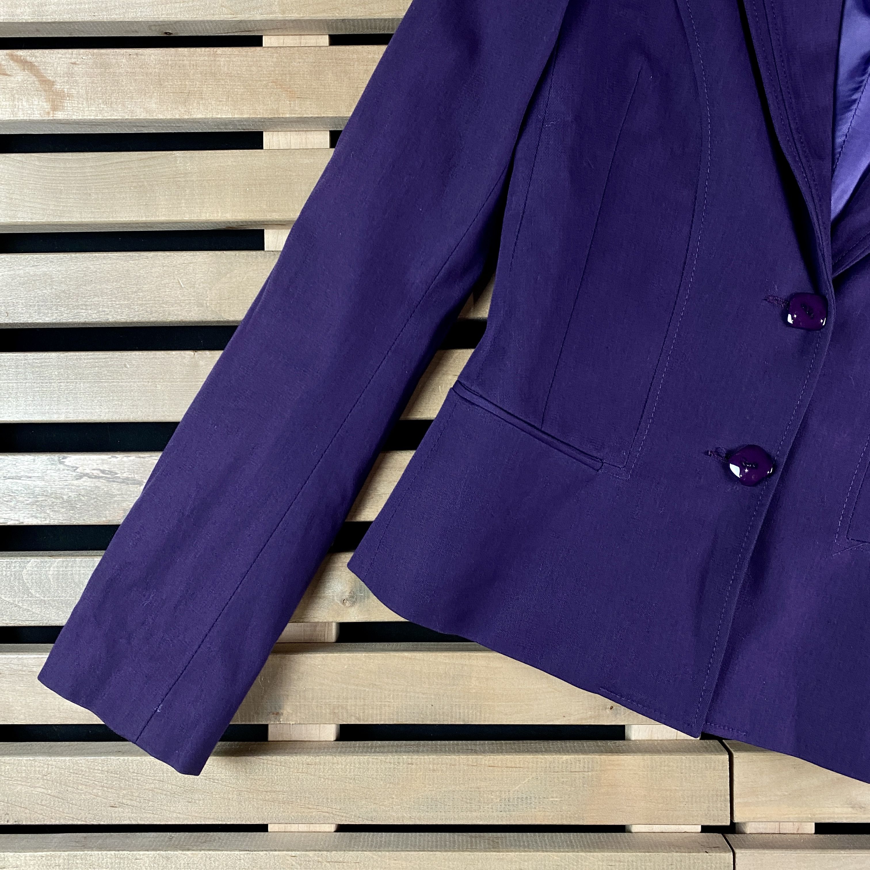 Versace Women’s Blazer Jacket Versace Size 26/40 Two Button Size 3XL / US 20-22 - 3 Thumbnail