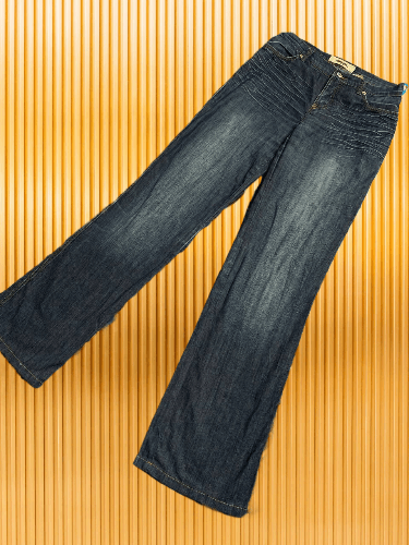 Moschino × Vintage FLARE MOSCHINO STUDDED DENIM PANTS Size 27" / US 4 / IT 40 - 1 Thumbnail
