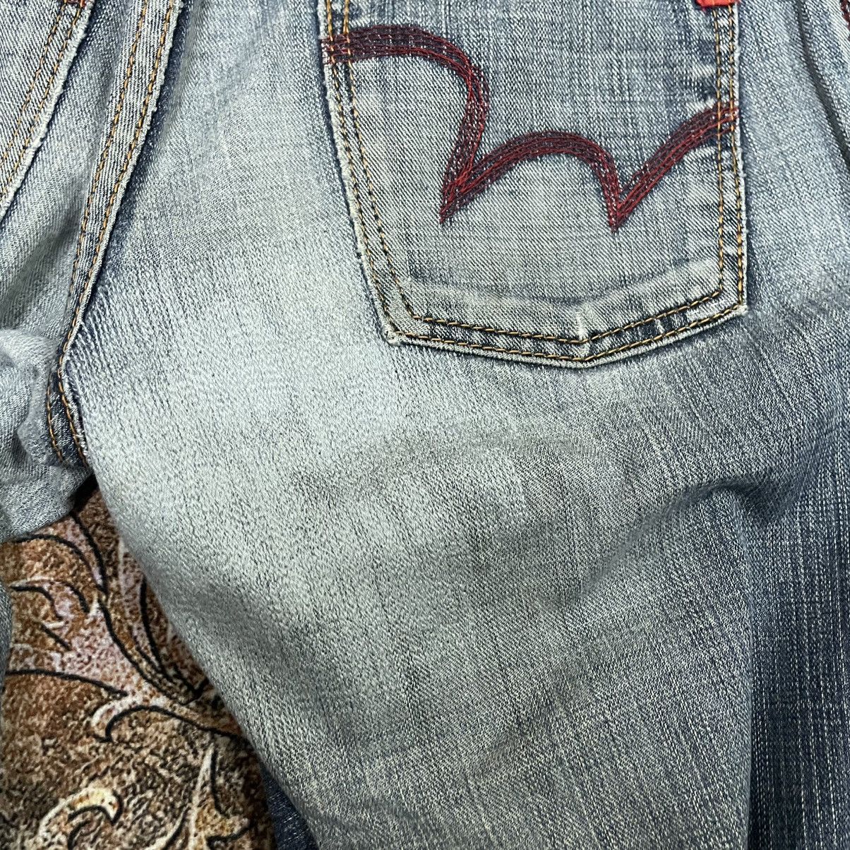 Edwin 🔥Vintage Edwin Blue Trip Washed Ripped Distress Denim Jeans Size US 30 / EU 46 - 11 Thumbnail