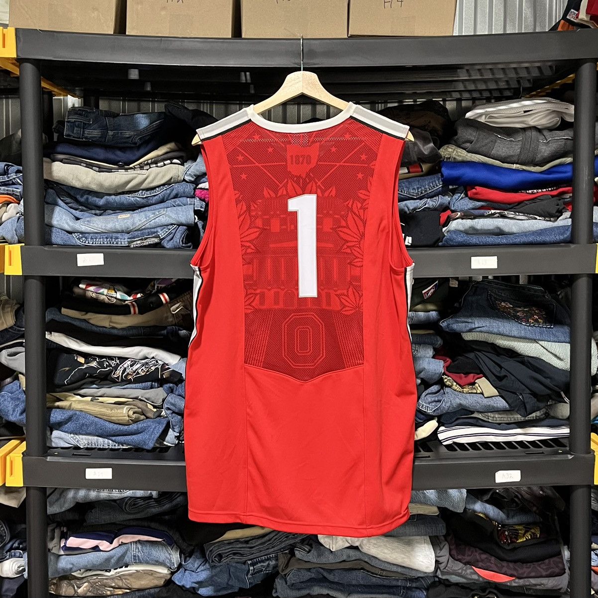Nike Nike Elite Ohio State #1 Basketball Jersey Medium Red White Size US M / EU 48-50 / 2 - 2 Thumbnail