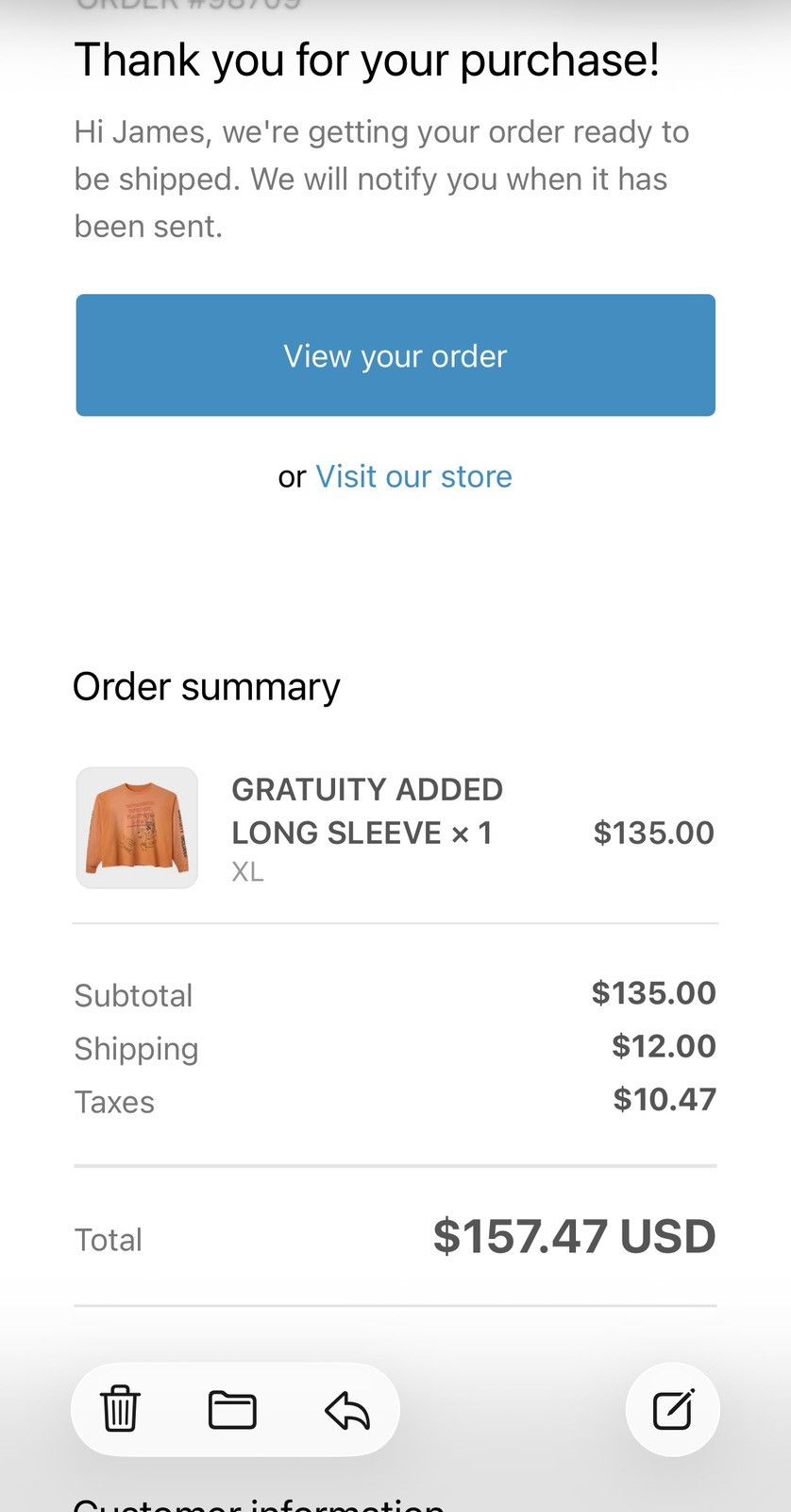 HMDD HMDD Gratuity Included Long Sleeve Size US XXL / EU 58 / 5 - 7 Thumbnail