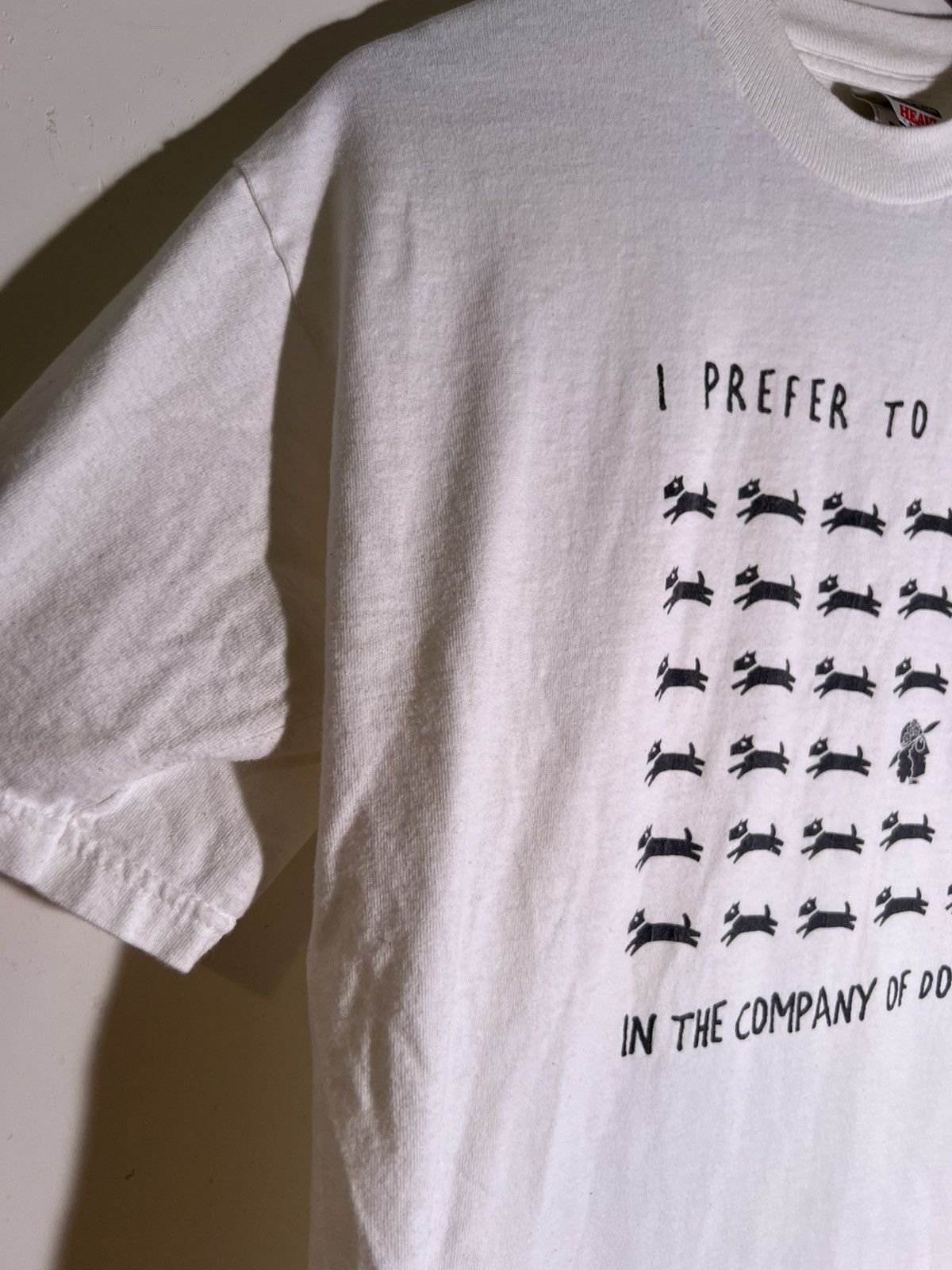 Vintage 90’s 2000’s Y2K VTG Vintage I Prefer The Company of Dogs Tee Size US L / EU 52-54 / 3 - 6 Thumbnail