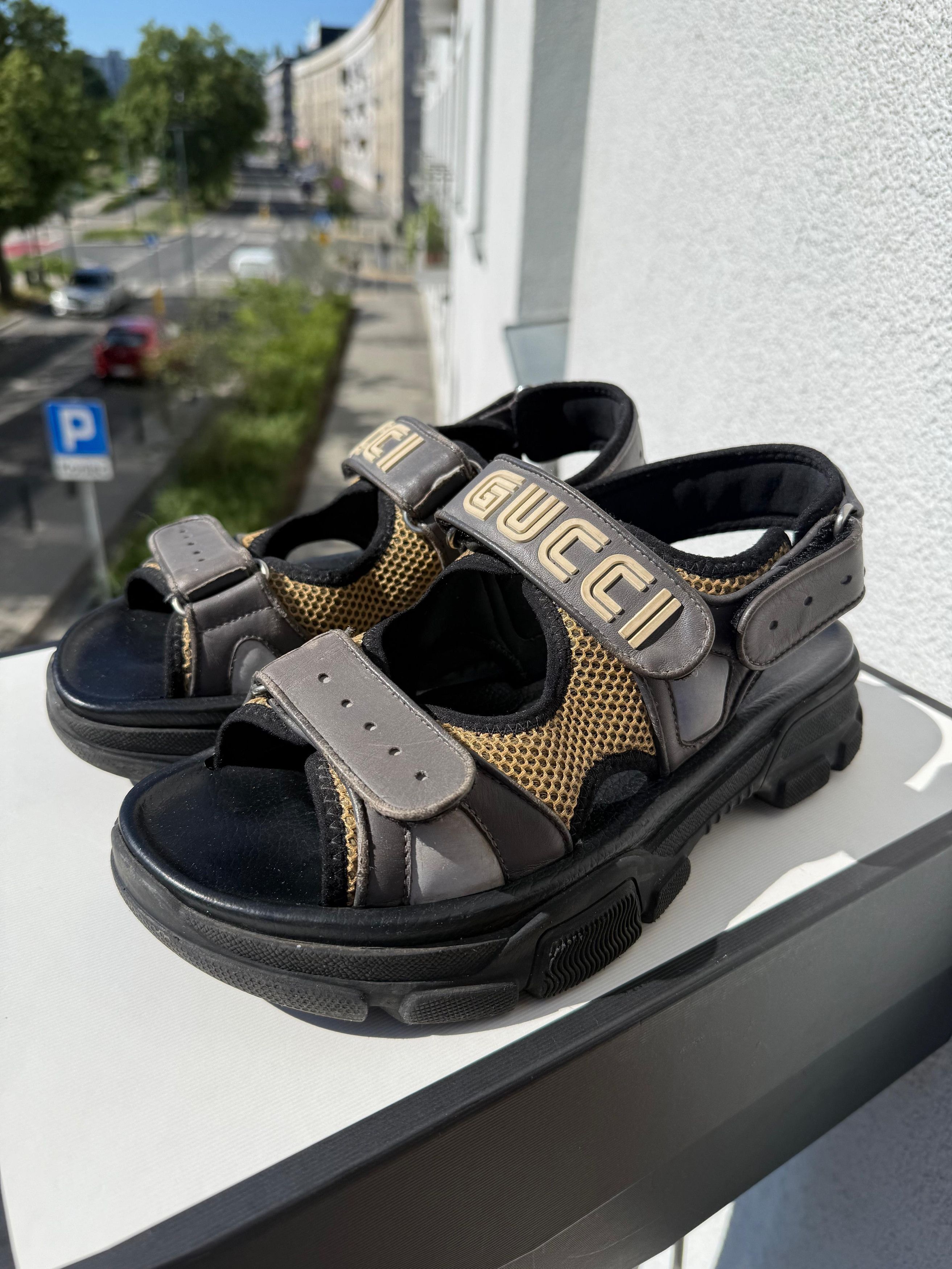 Gucci Gucci Nappa Pantoufle Sandals Flashtrek Size US 9.5 / EU 42-43 - 1 Thumbnail