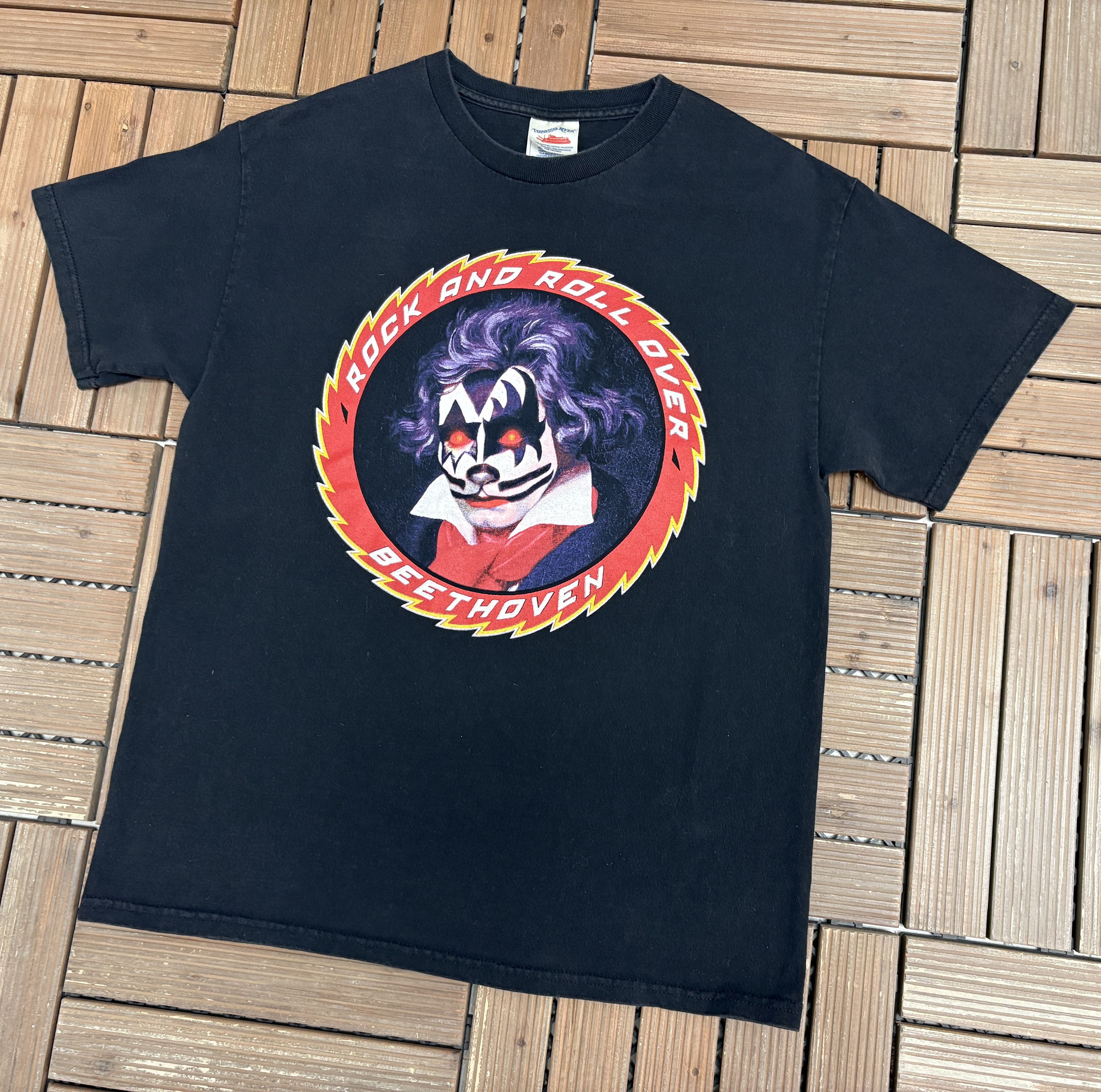 Vintage Kiss Symphony: Alive IV Vintage Black T-Shirt Tee Size US L / EU 52-54 / 3 - 3 Thumbnail
