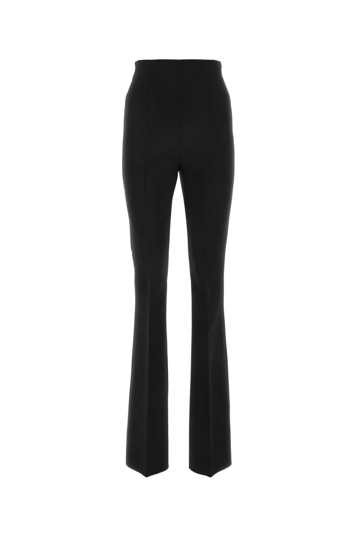 image of Sportmax Black Stretch Wool Clown Pant, Women's (Size 26)