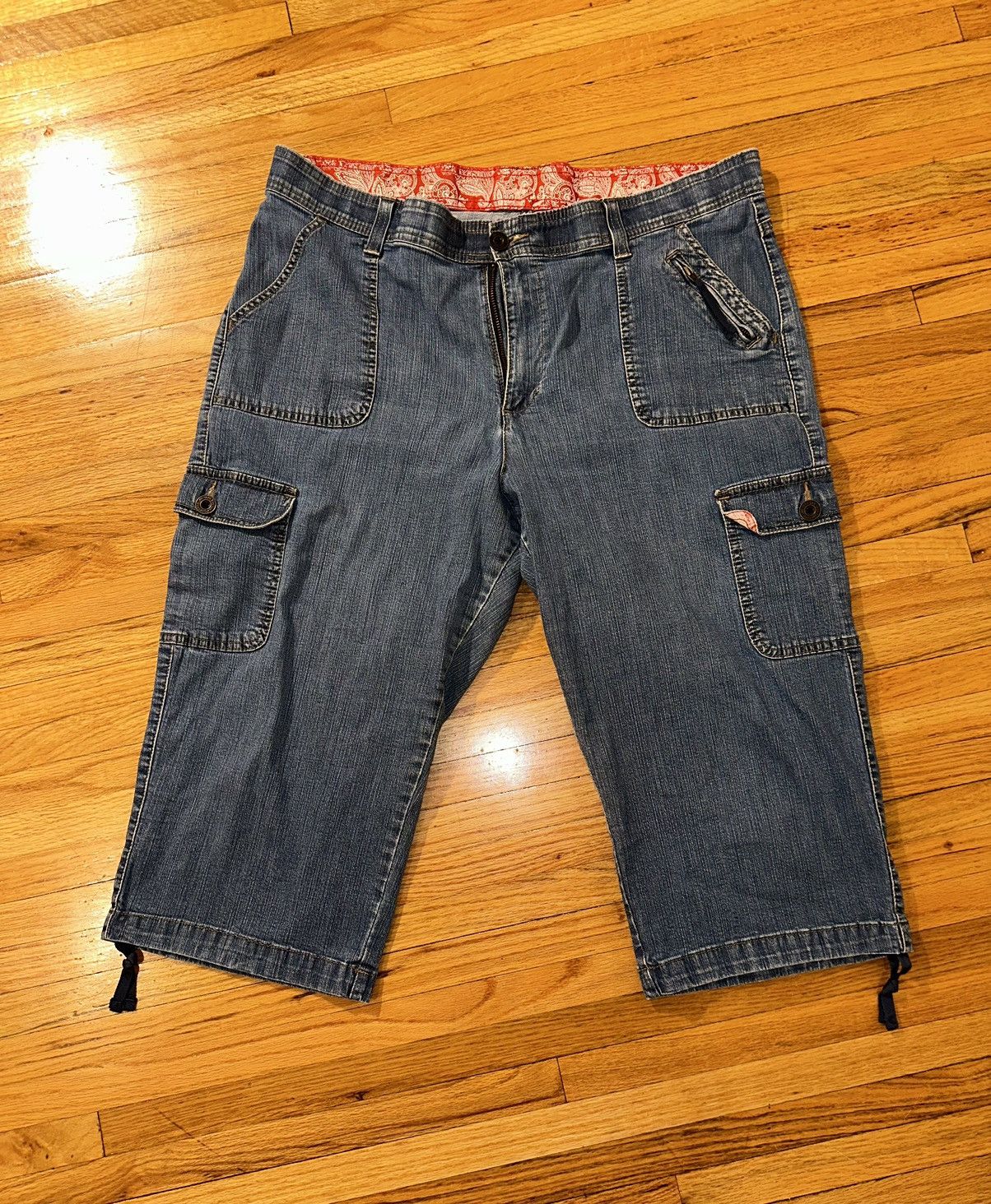 Lee × Vintage Lee Denim Extra Long Jorts Size US 34 / EU 50 - 1 Thumbnail