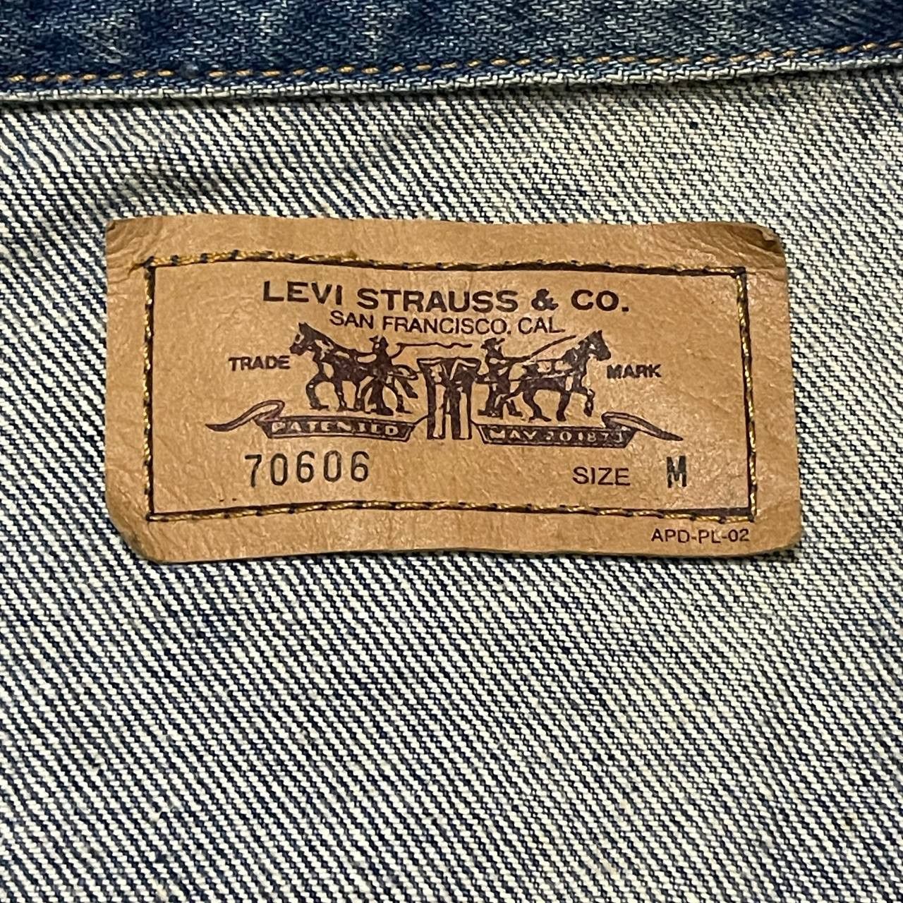 Levi's Vintage Levis Orange Single R Denim Trucker Jacket Size US M / EU 48-50 / 2 - 7 Thumbnail