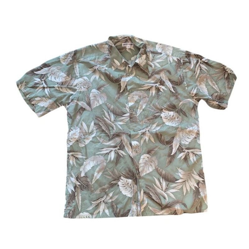 Pierre Cardin Pierre Cardin Tropical Hawaiian Short Sleeve Button Up MED Size US M / EU 48-50 / 2 - 3 Thumbnail