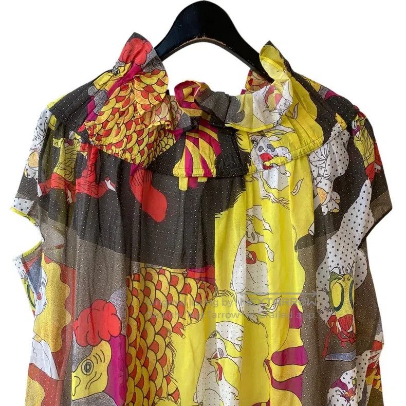 Junya Watanabe Junya Watanabe Monk Robe Printed Dress Size S / US 4 / IT 40 - 5 Thumbnail