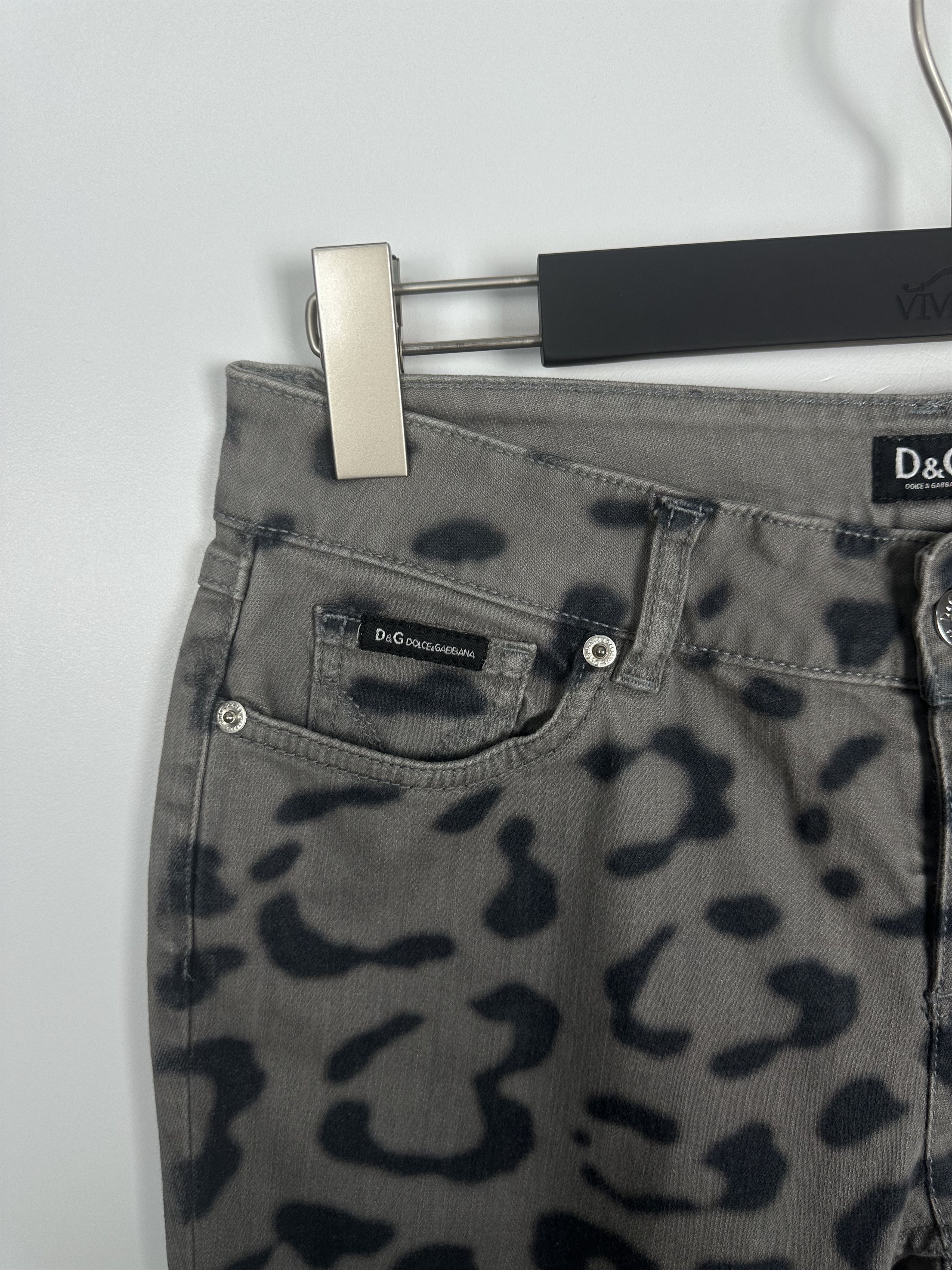 Dolce & Gabbana × Grailed Dolce Gabbana Leopard Jeans Women Size 29 Gray Size 29" - 6 Thumbnail