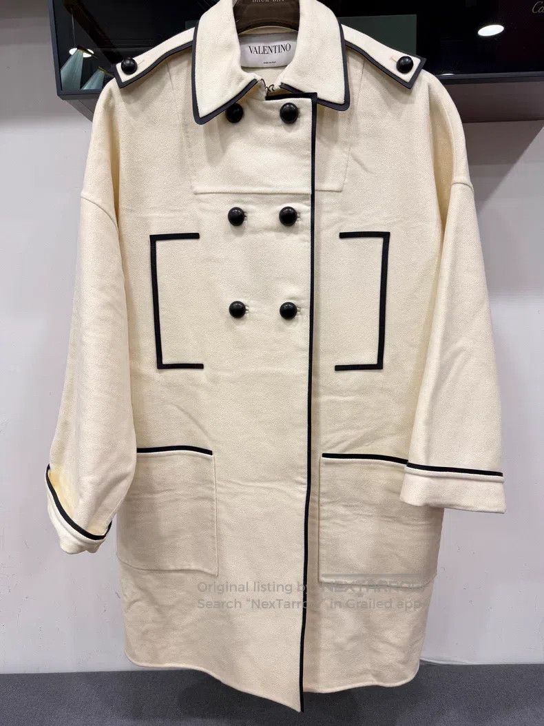 Valentino Valentino Main line white wool coat Size US XXS / EU 40 - 1 Thumbnail