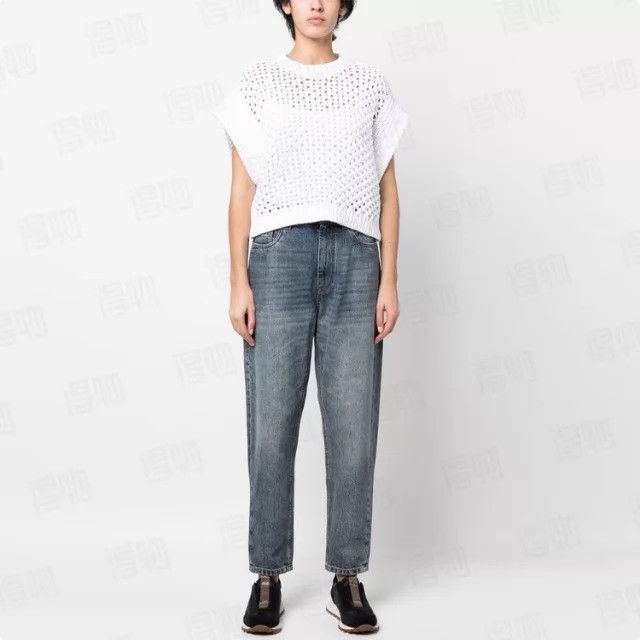 Brunello Cucinelli Brunello Cucinelli BC Oversized Openwork Vest XS Size XS / US 0-2 / IT 36-38 - 7 Thumbnail