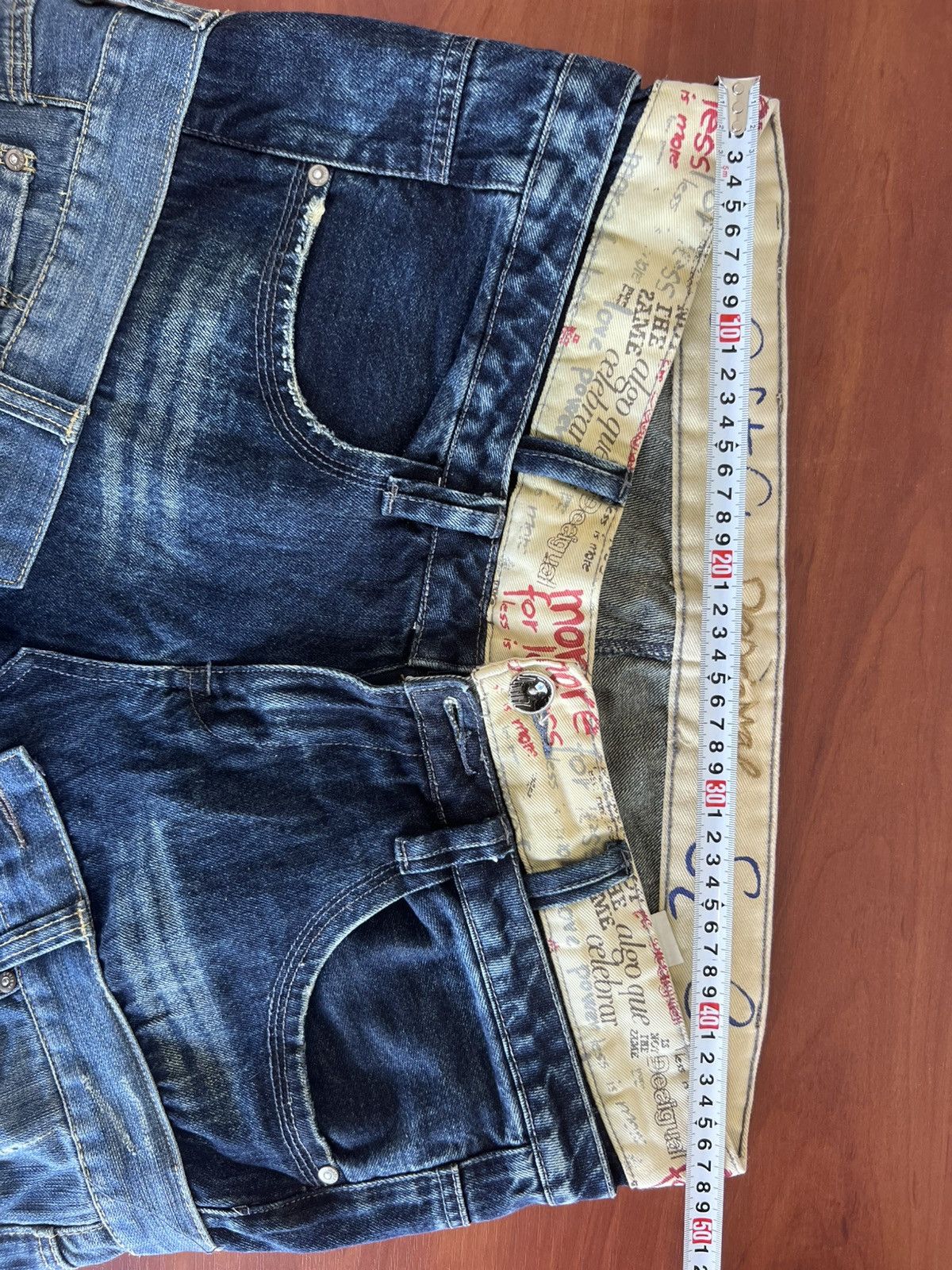 Desigual Desigual Funky Double Waist Y2K Pants Men’s Blue Size 34 Size US 34 / EU 50 - 12 Thumbnail