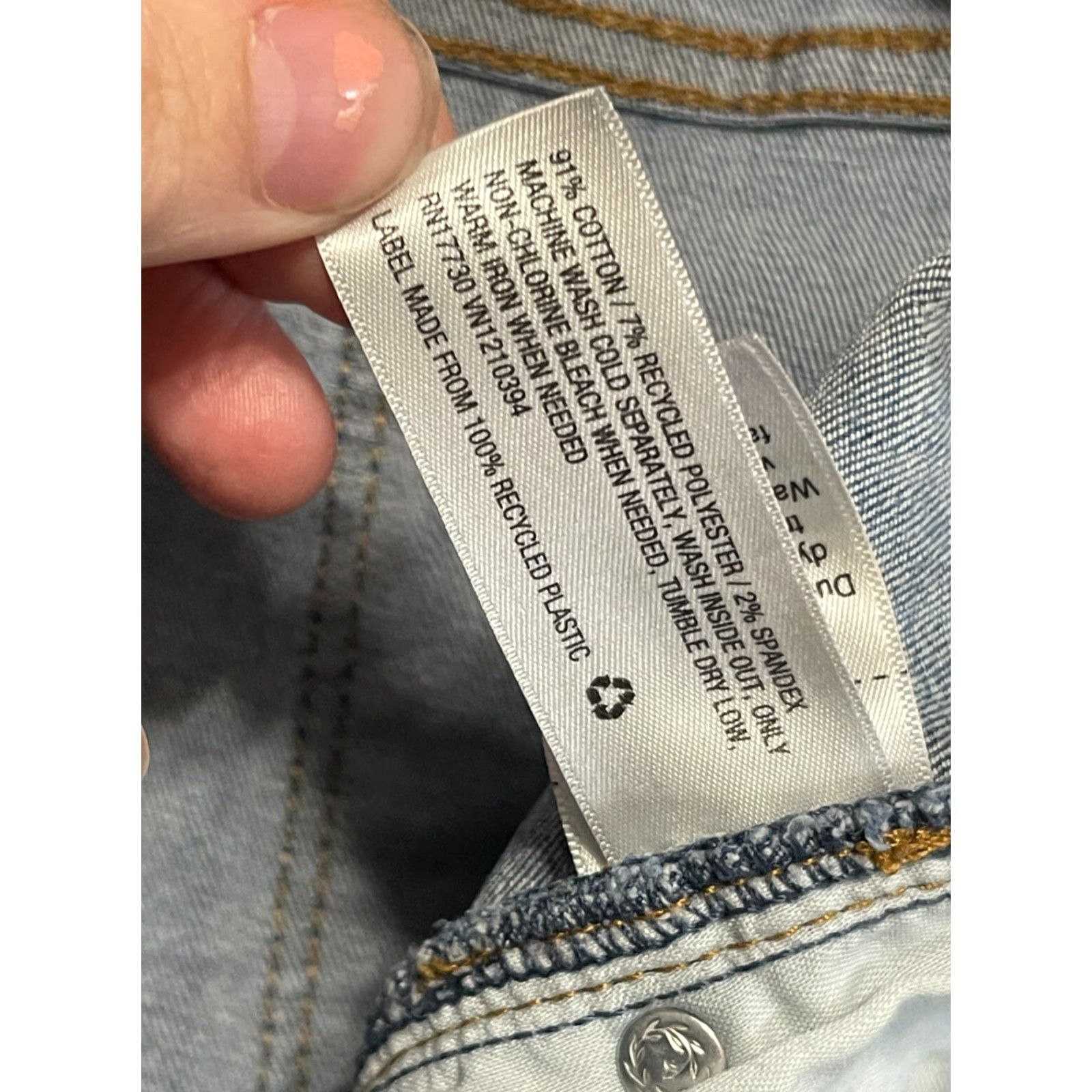 Vintage Universal Thread Jeans Women's Size 16/33R Blue Denim High Rise Skinny Size 38" / US 16 / IT 52 - 6 Thumbnail
