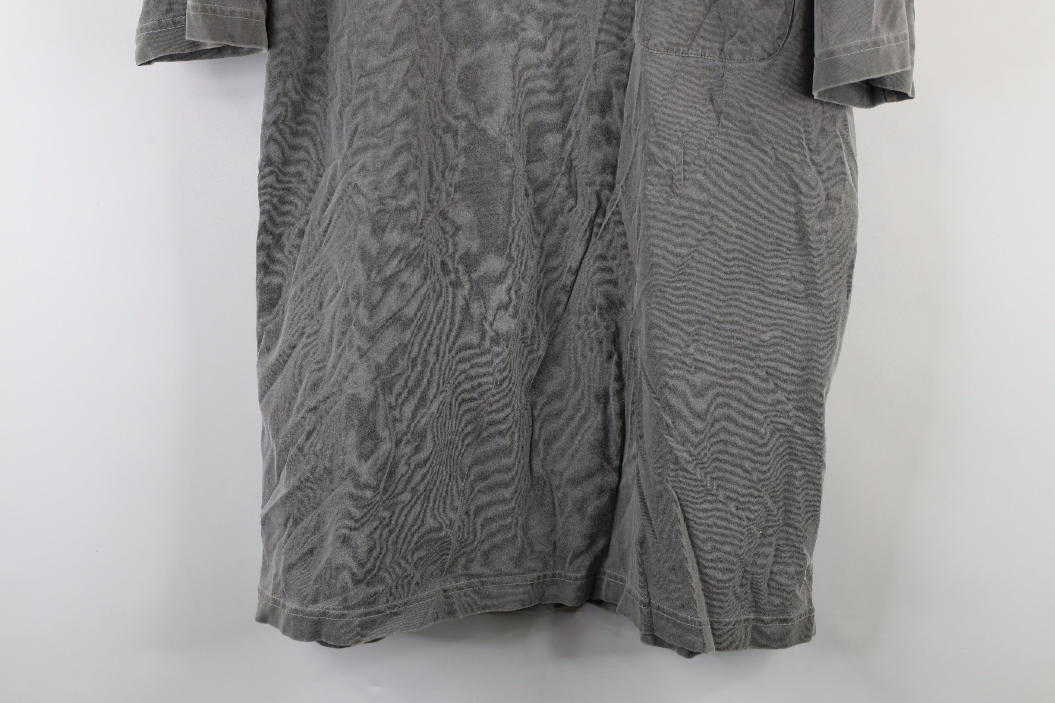 Cabelas Vintage 90s Cabelas Blank Stonewash Pocket T-Shirt Size US L / EU 52-54 / 3 - 3 Thumbnail