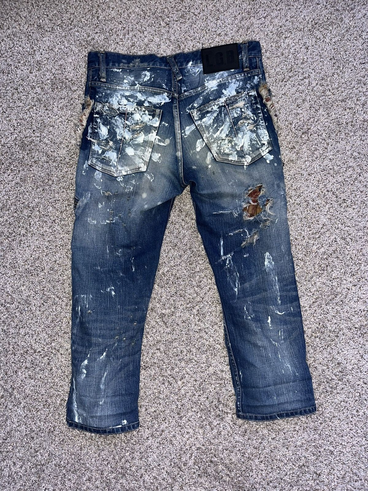 If Six Was Nine LGB Wolf painter denim crop - mudmax ifsixwasnine Size US 30 / EU 46 - 5 Thumbnail