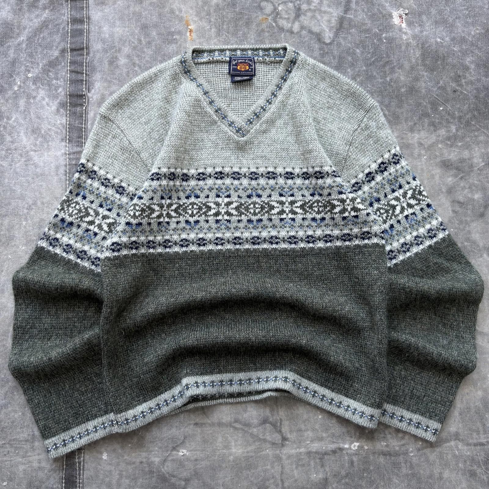 Route 66 Vintage Y2K Route 66 Moss Pistachio Green Fair Isle Sweater Size S / US 4 / IT 40 - 1 Thumbnail