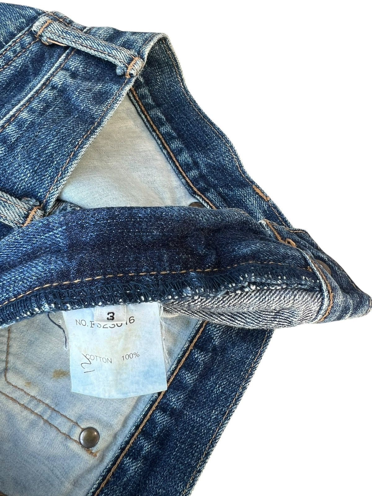 Vintage Vintage Cosmic Wonder Japan Dirty Mud Denim Flare Jeans Size US 32 / EU 48 - 20 Thumbnail