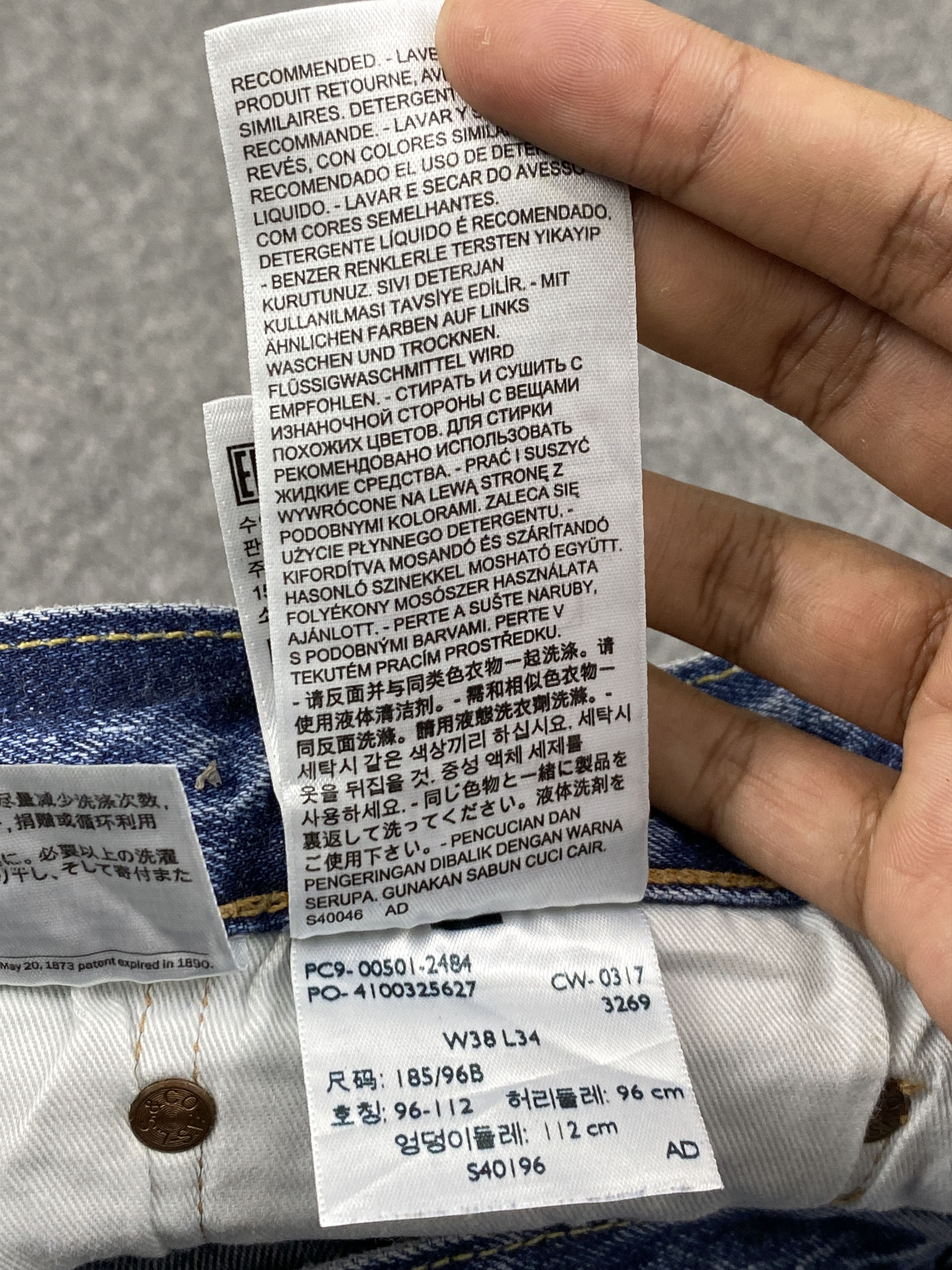 Levi's Vintage Levis 501 Distressed Jeans DP2798 Size US 38 / EU 54 - 9 Thumbnail