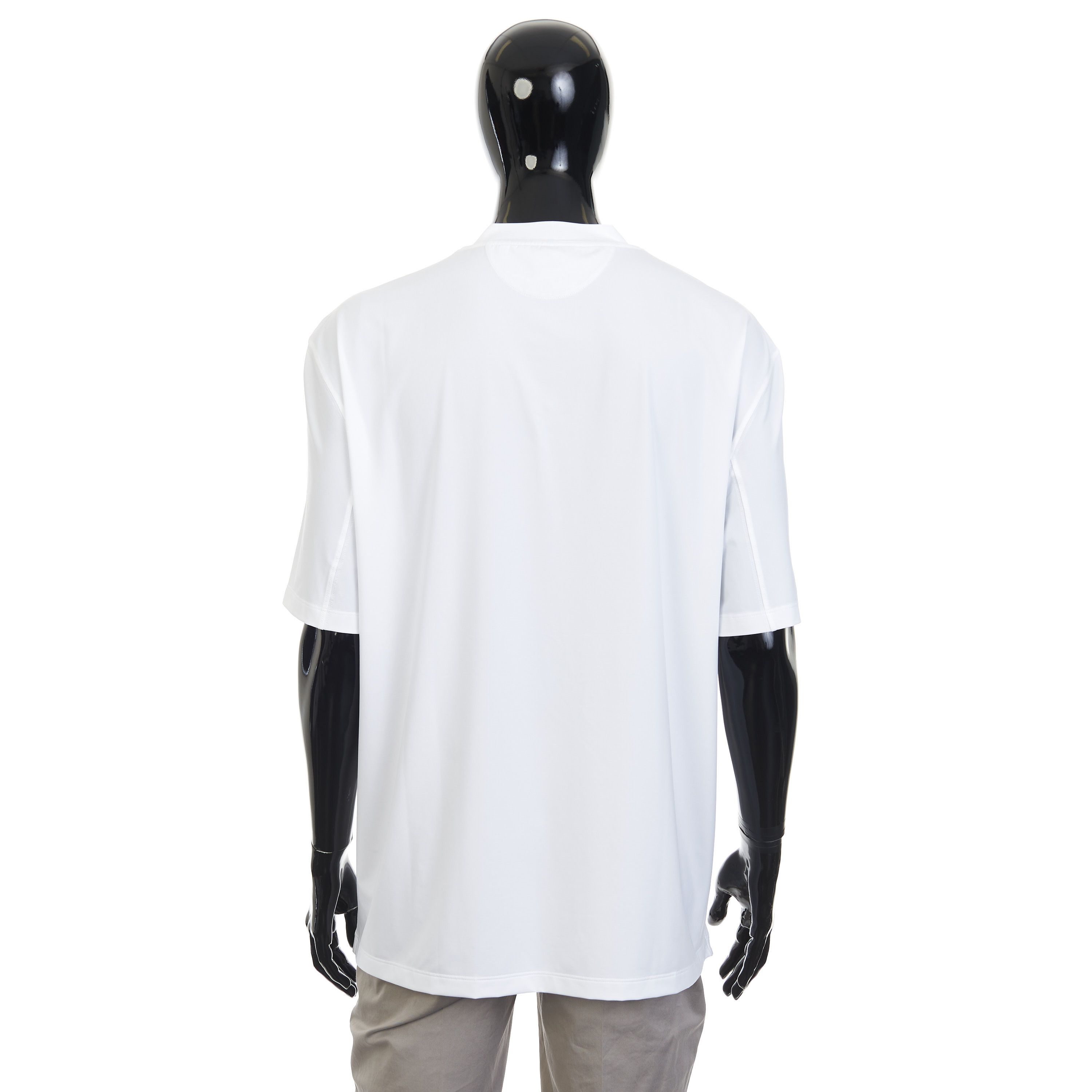 Brunello Cucinelli White Comfort Nylon Crew Neck Tshirt - Logo Size 3XL Size US XXL / EU 58 / 5 - 5 Thumbnail
