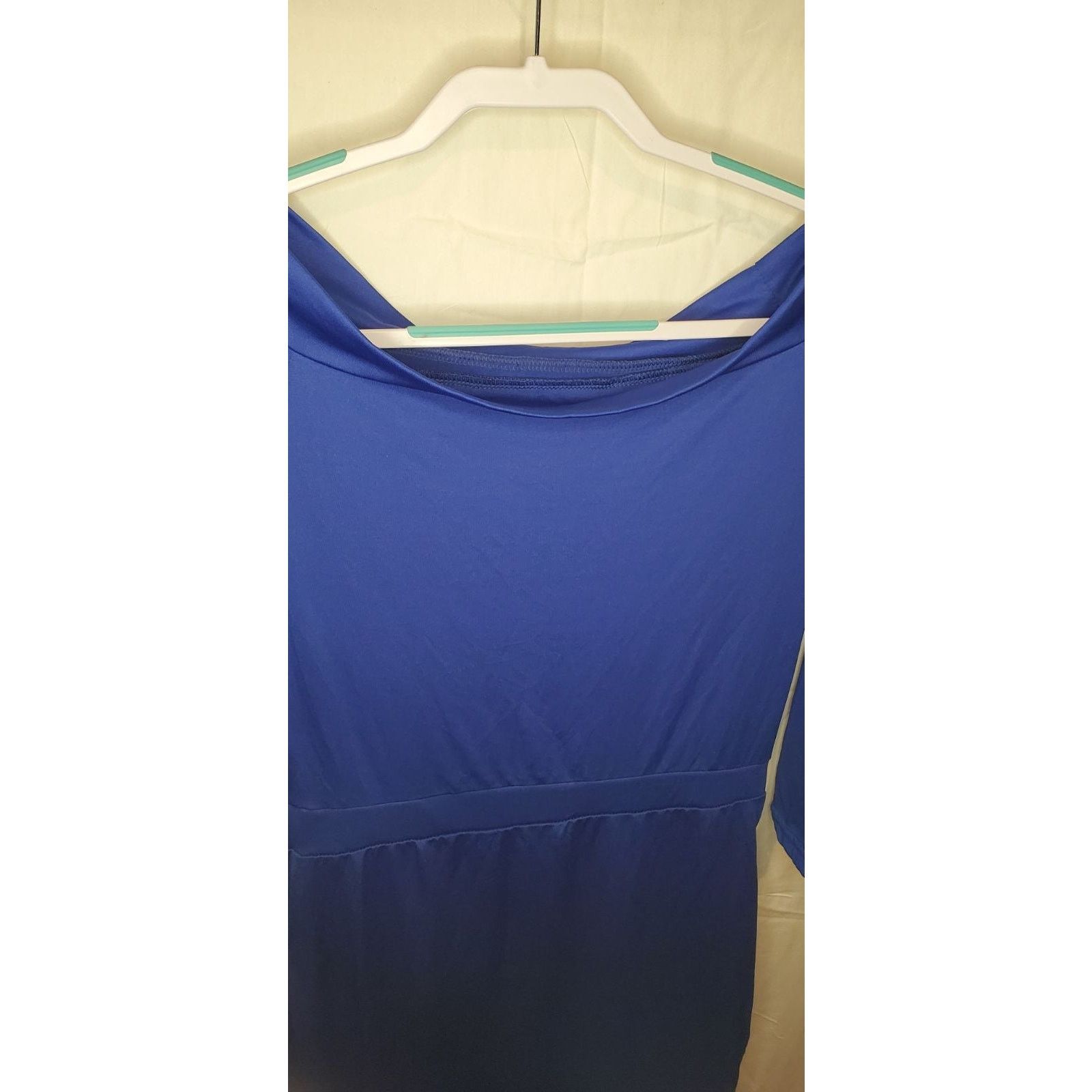 Other Blue Off-Shoulder Bondage Dress with Pockets Size XL Size XL / US 12-14 / IT 48-50 - 4 Thumbnail
