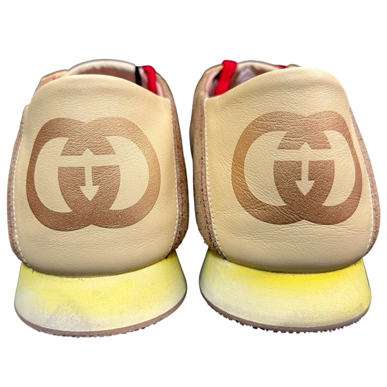 Gucci Gucci Men's US 9 Brown Suede Web Rocket Sneakers Luxury Size US 9 / EU 42 - 5 Thumbnail