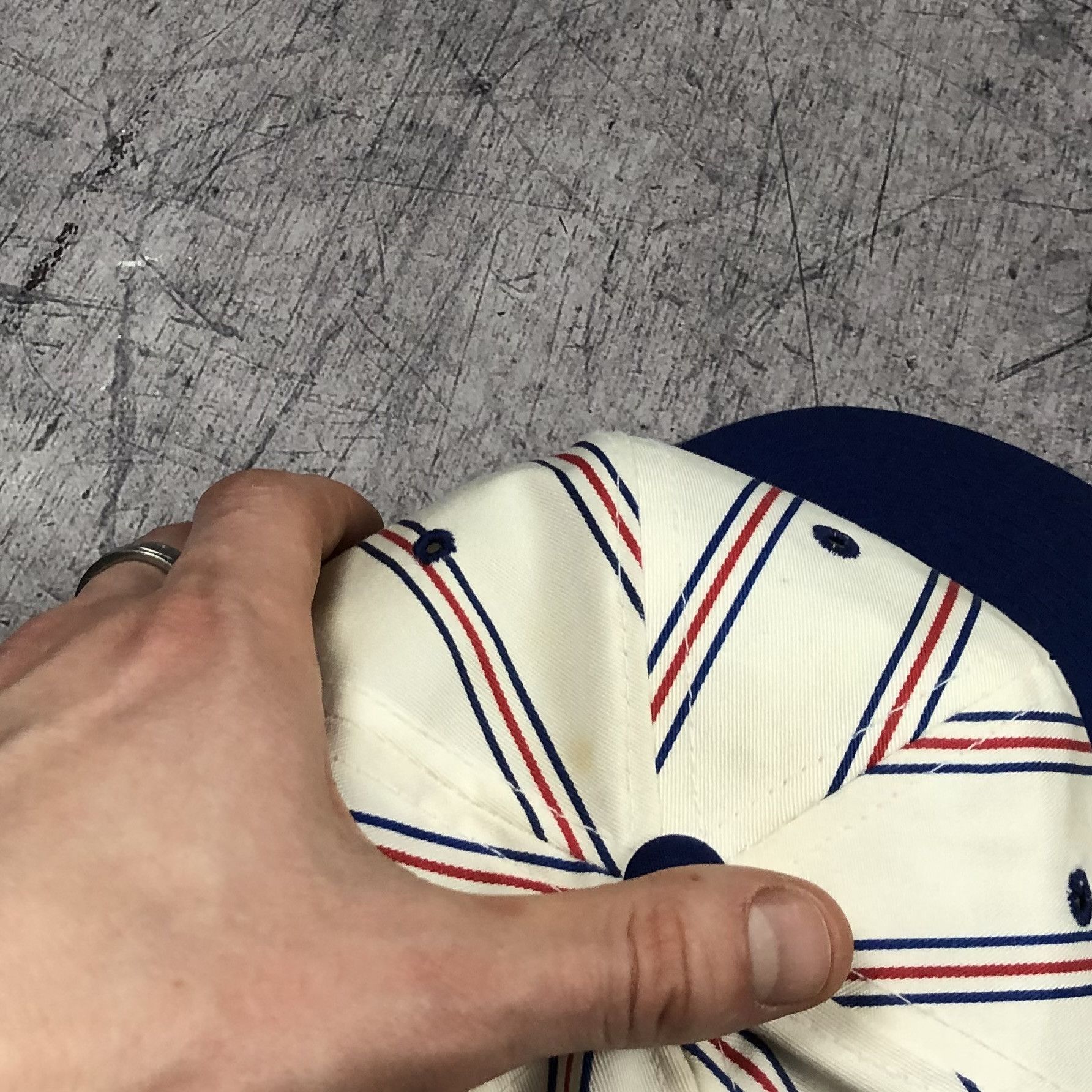 MLB Vintage 90s MLB Chicago Cubs Striped Cap Size ONE SIZE - 4 Thumbnail