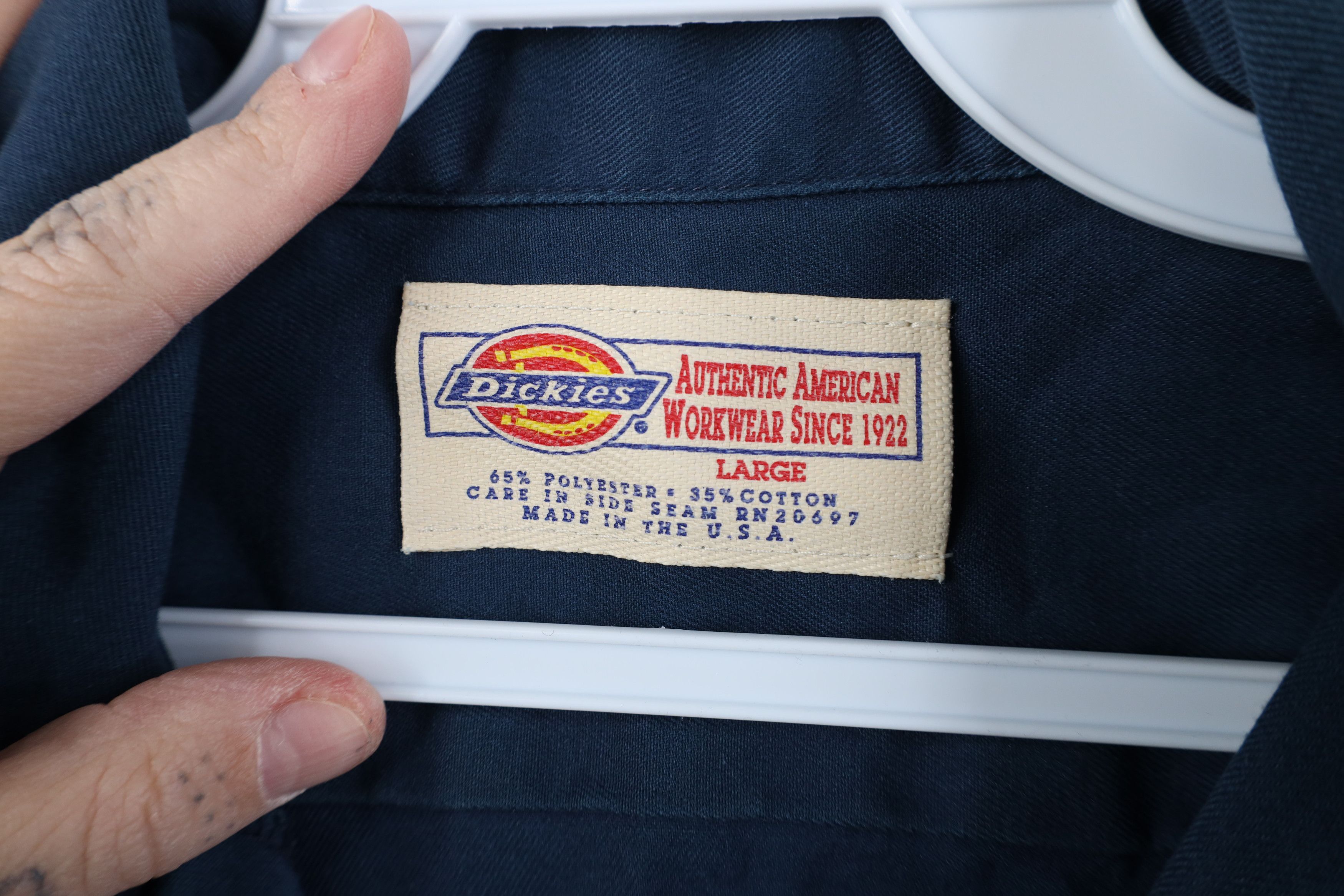 Dickies Vintage 90s Dickies Workwear Short Sleeve Button Shirt USA Size US L / EU 52-54 / 3 - 10 Thumbnail