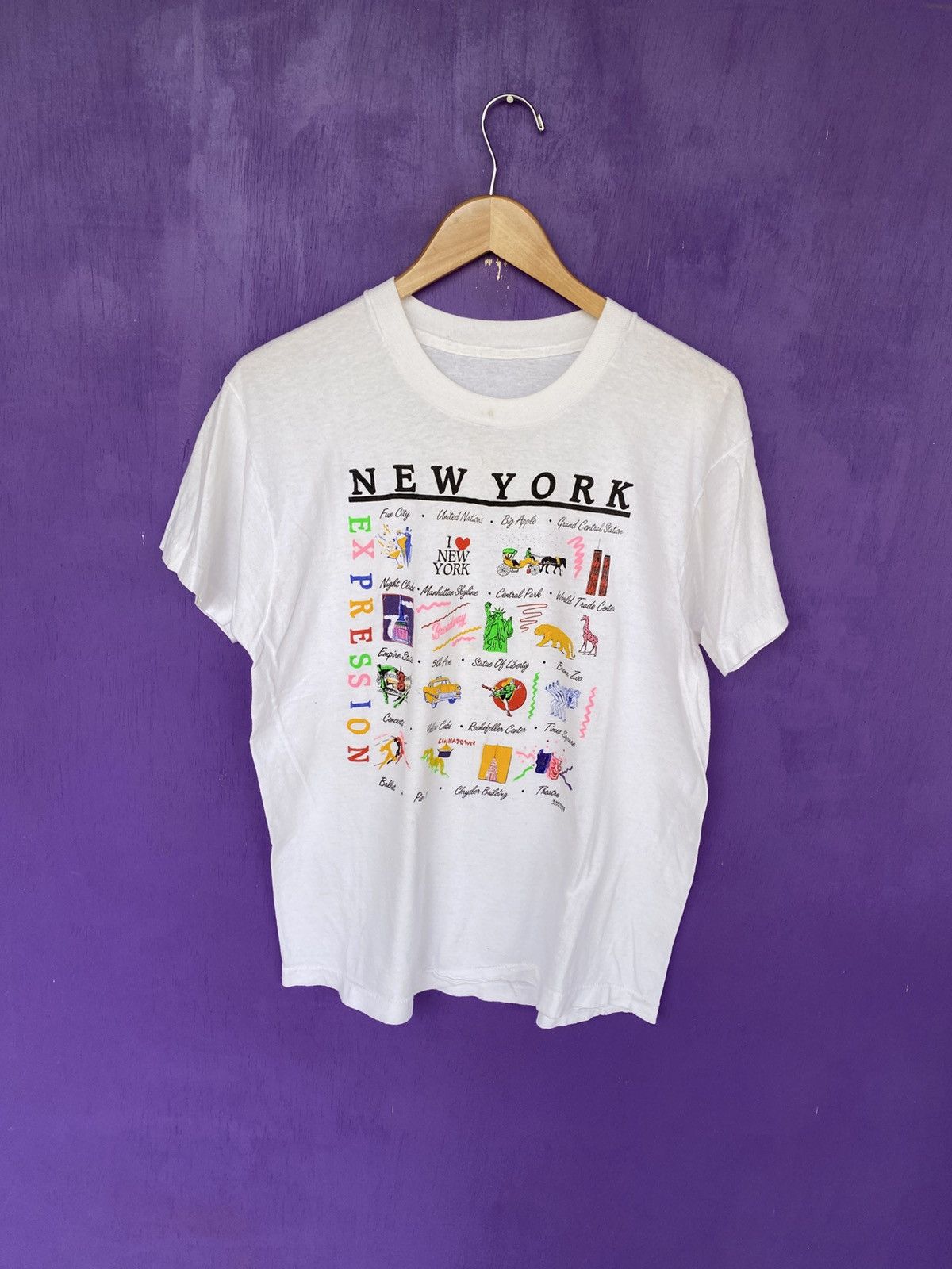 Other Vintage 80s New York expression landmarks t-shirt Size US M / EU 48-50 / 2 - 1 Thumbnail
