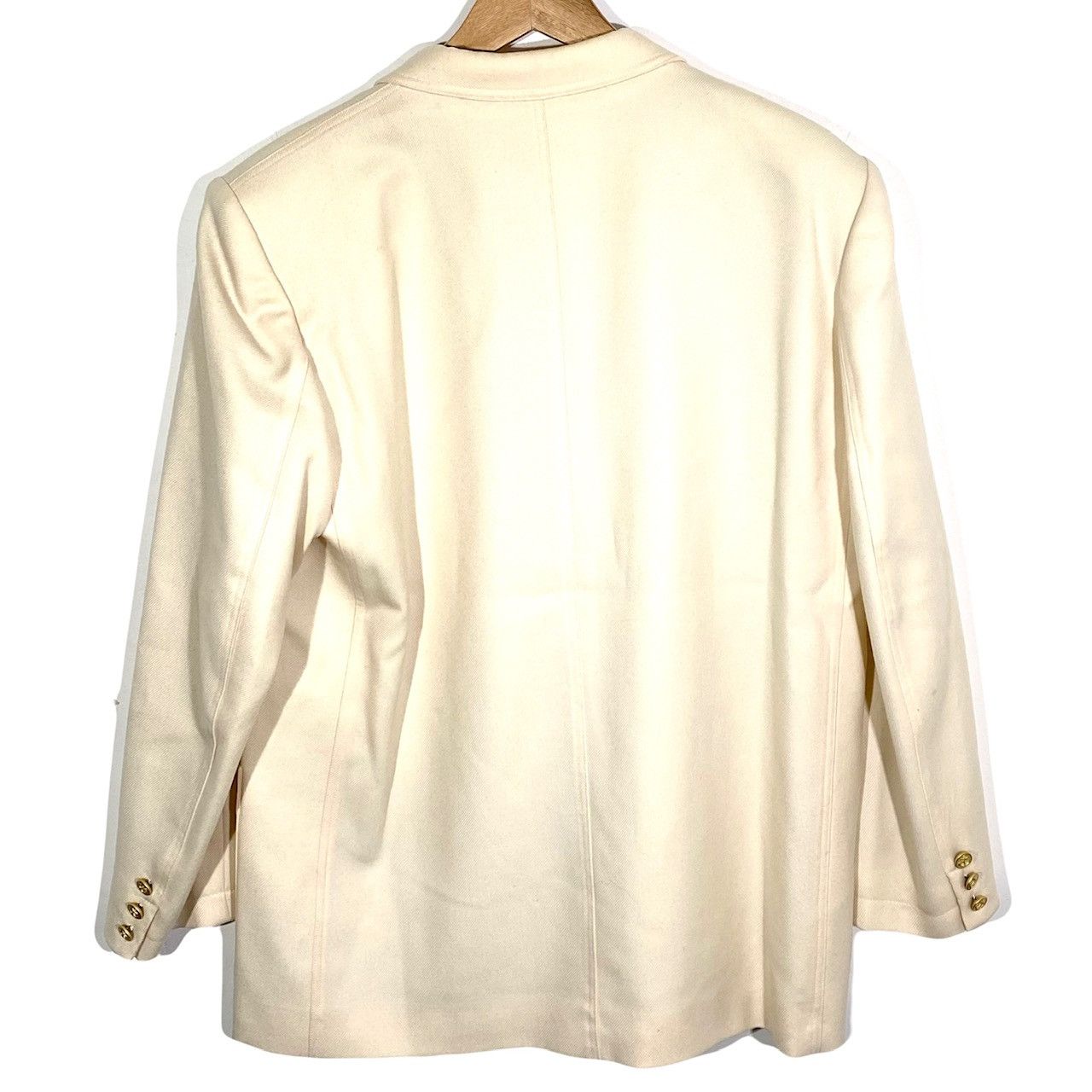 Guy Laroche Veste Blazer Laine Crème Vintage Guy Laroche Boutique Paris Size M / US 6-8 / IT 42-44 - 2 Thumbnail