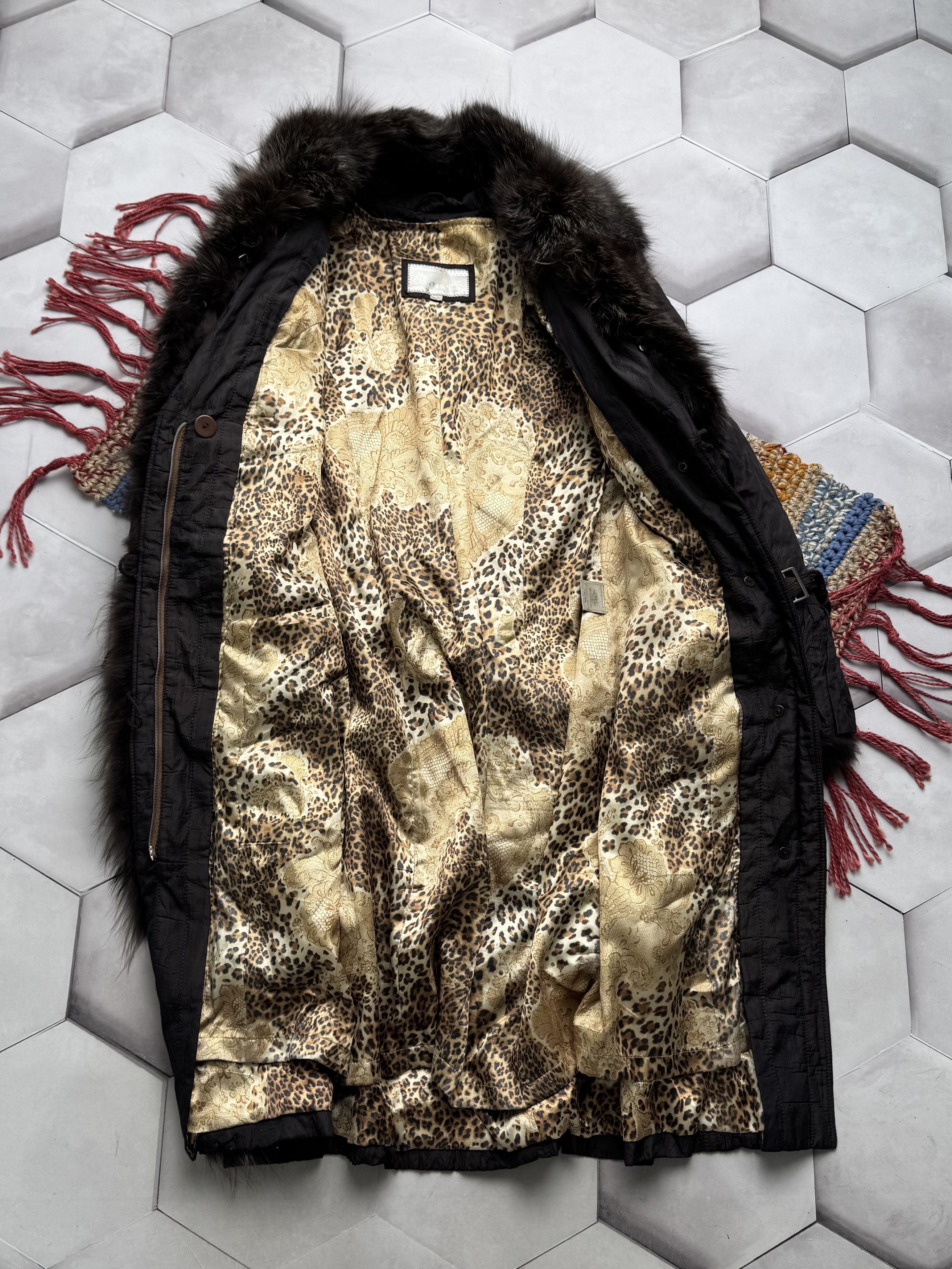 Vintage Vintage Coat With Real Fur Details (E4) Size L / US 10 / IT 46 - 11 Thumbnail