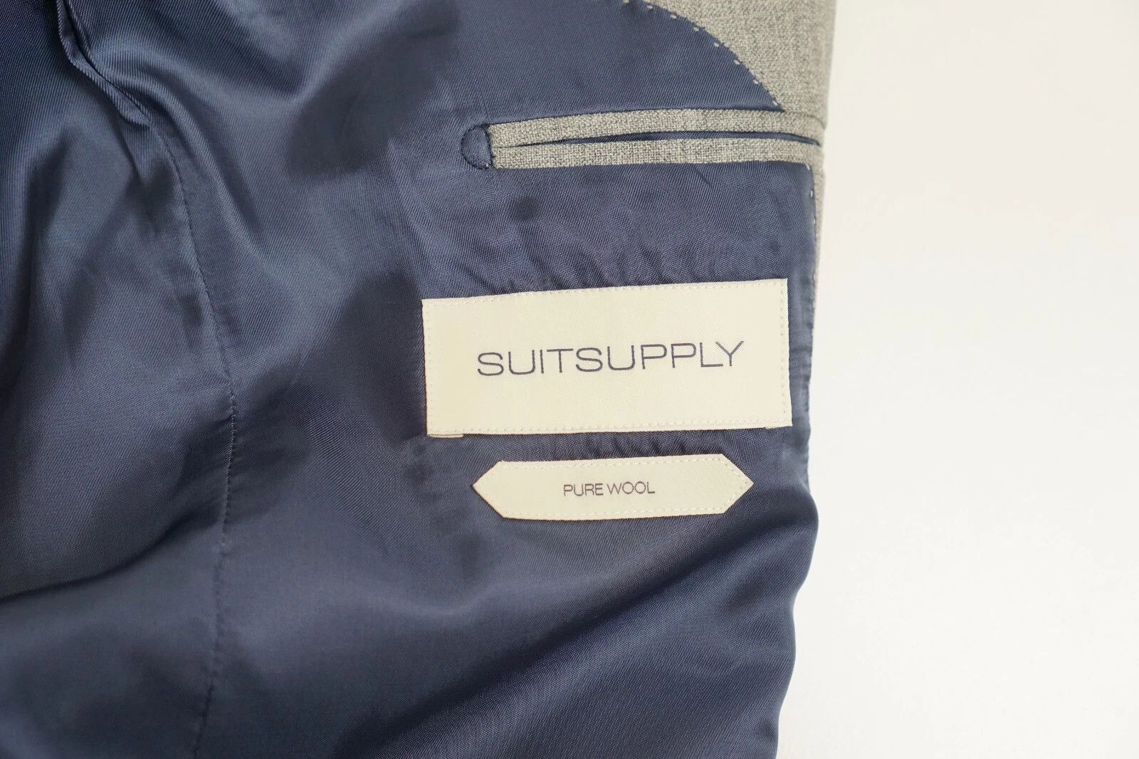 Suitsupply Men Suitsupply Blazer Lazio Wool Grey Vitale Barberis US40 Size 40R - 5 Thumbnail